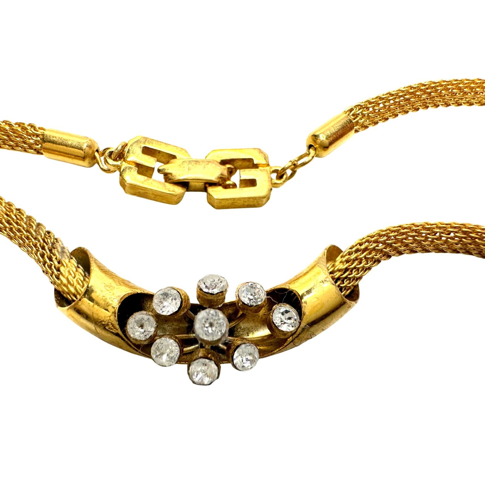 Givenchy Vintage Givenchy Mesh / Herringbone / Snake Necklace Size ONE SIZE - 1 Thumbnail