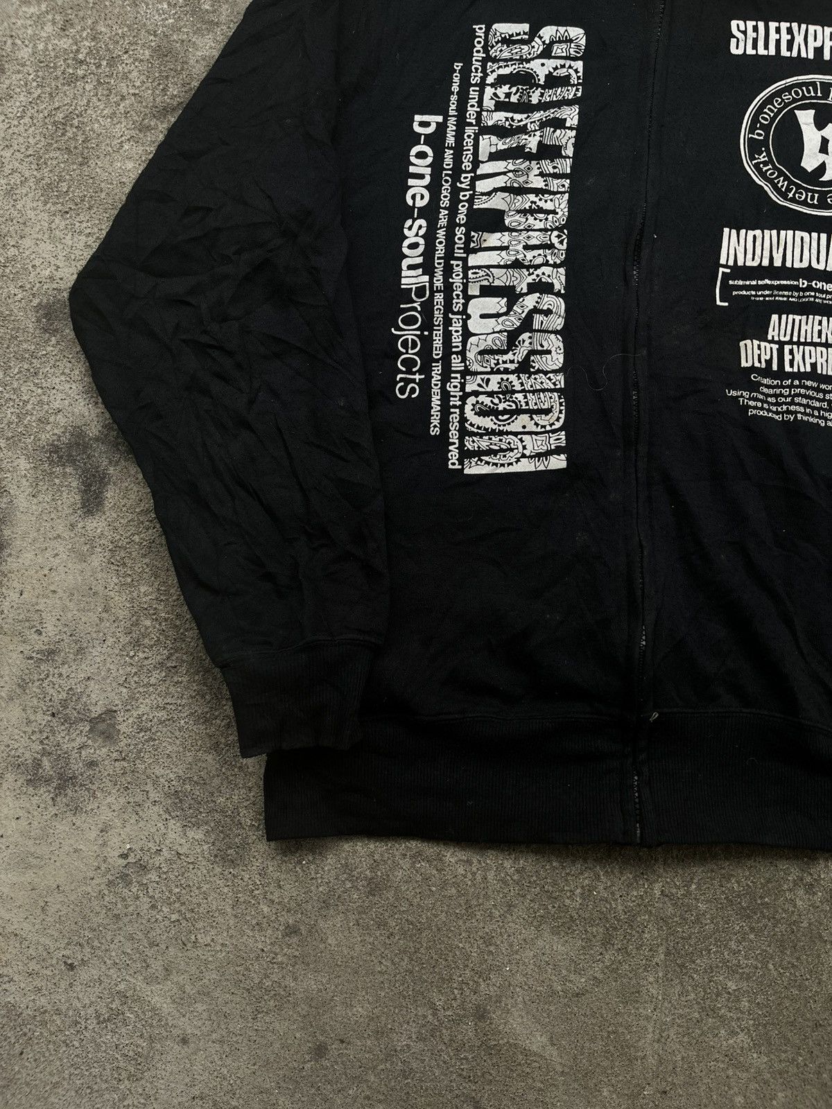 Japanese Brand B-ONE SOUL CRAZY POEM FUR HOODIE IFSIXWASNINE LGB STYLE Size US L / EU 52-54 / 3 - 7 Thumbnail