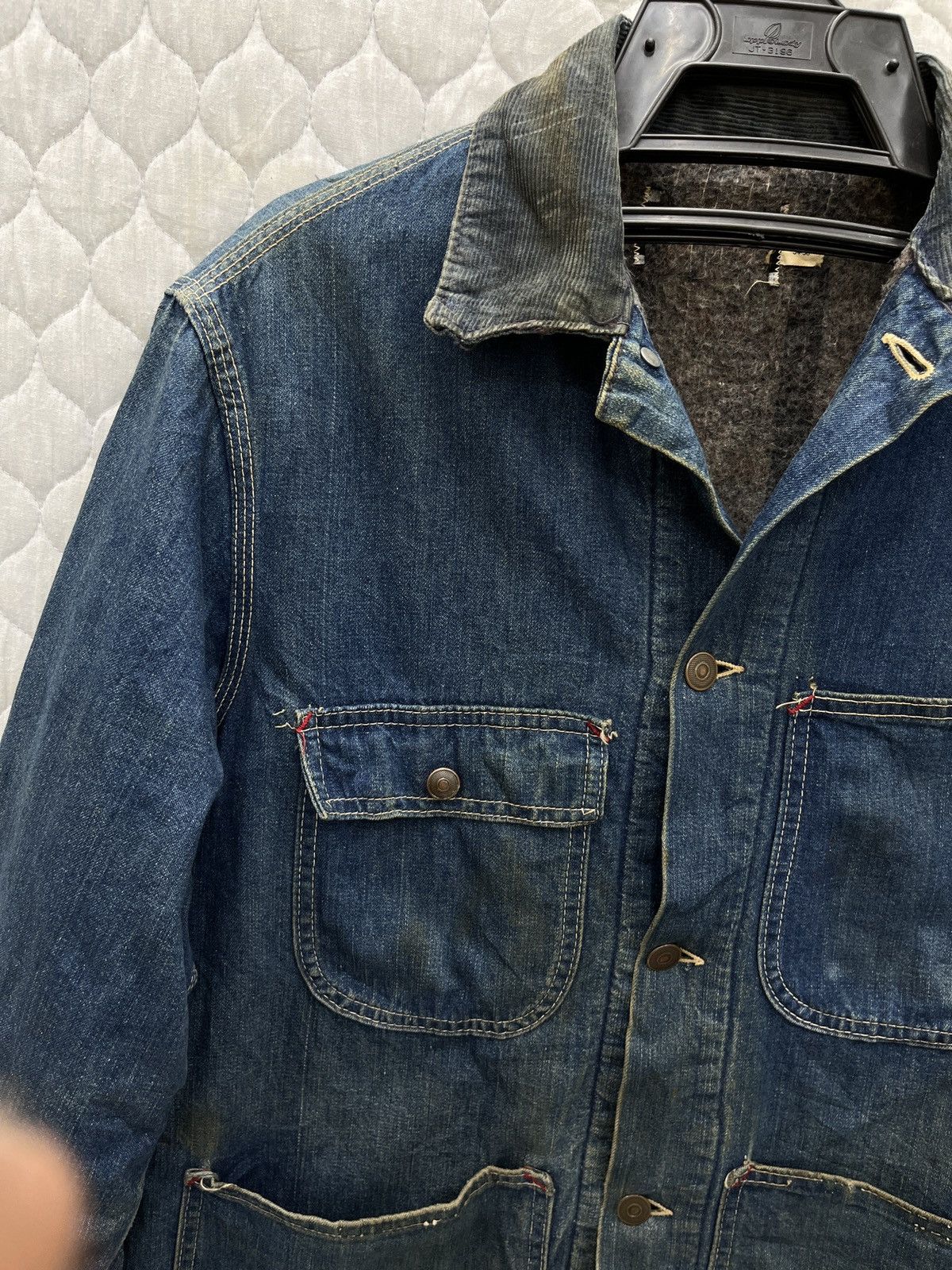 Sears 🔥STEALS🔥 VTG SEARS BLANKET LINED DENIM CHORE JACKET Size US S / EU 44-46 / 1 - 13 Thumbnail