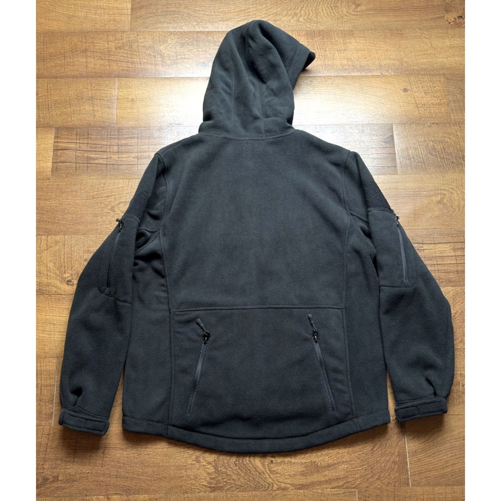 Vintage Baerskin Mens XL Tactical V1 Full Zip Hoodie Black Heavy Weight Fleece Jacket Size US XL / EU 56 / 4 - 3 Thumbnail