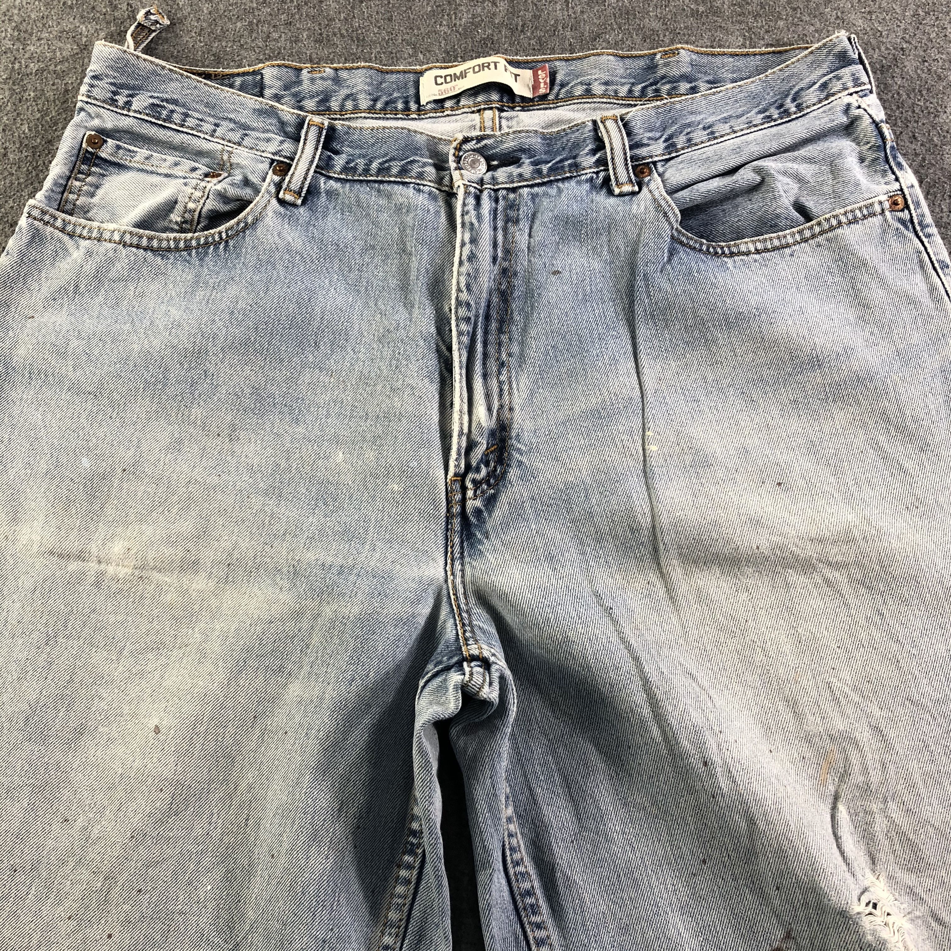 Levi's Vintage Light Wash Levis 560 Jeans-J3479 Size US 39 - 3 Thumbnail