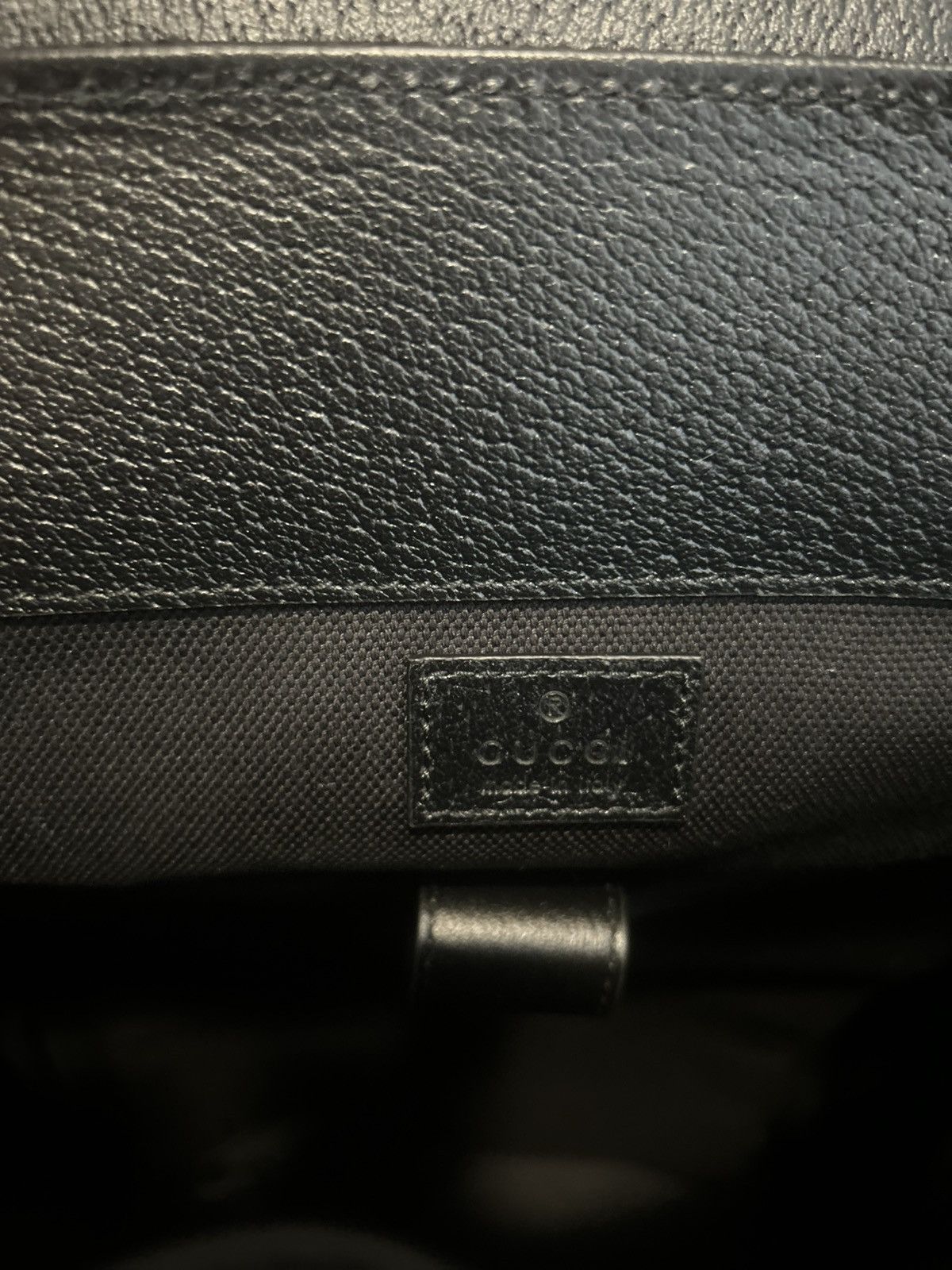 Gucci Gucci Tonal Jumbo GG Backpack Black Size ONE SIZE - 8 Thumbnail