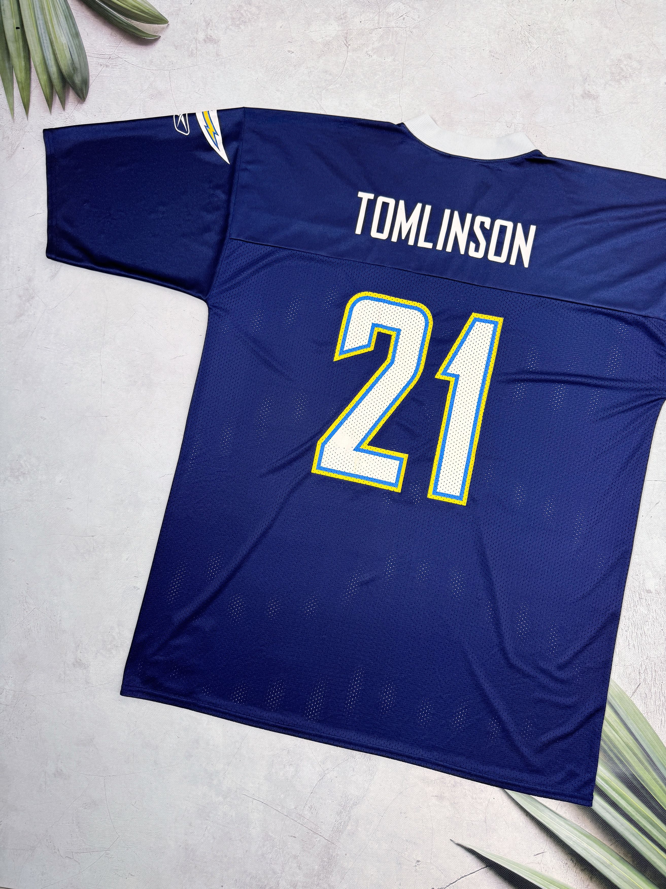 NFL × Reebok × Vintage 2007 Los Angeles Chargers NFL Jersey #21 TOMLINSON by Reebok Size US XL / EU 56 / 4 - 15 Thumbnail