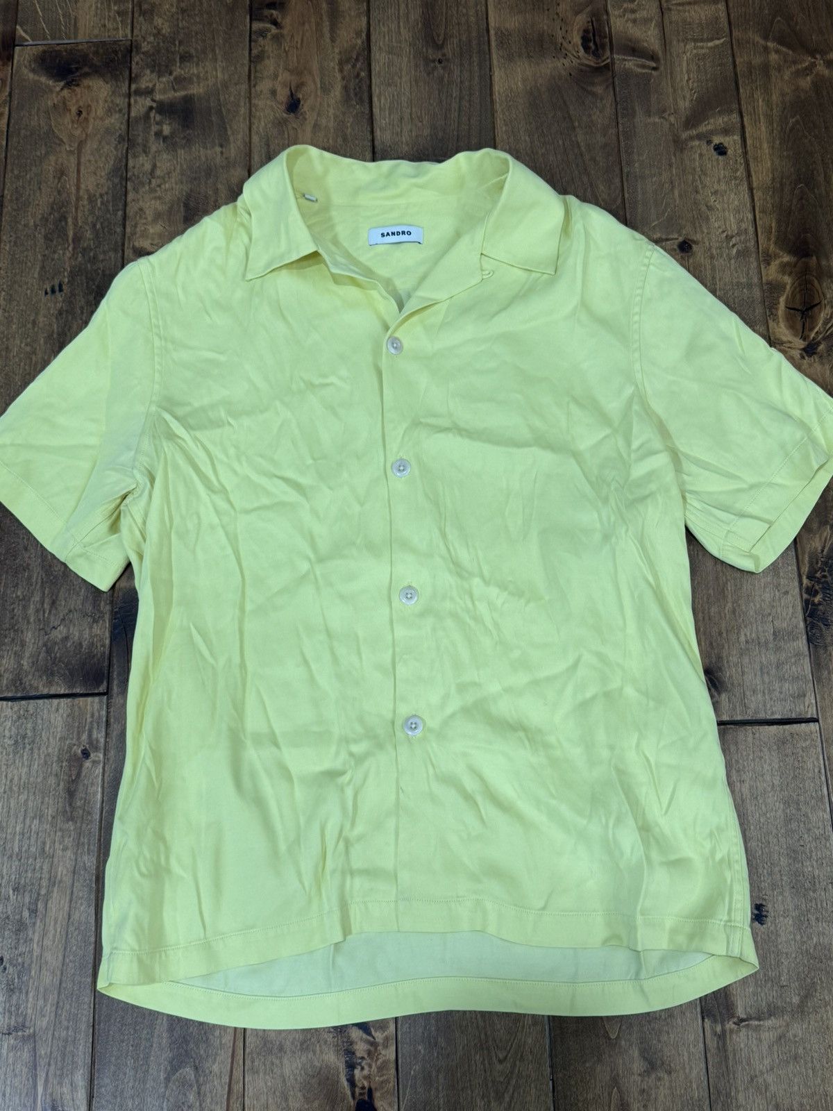 Designer × Sandro Sandro button up short sleeve shirt Size US S / EU 44-46 / 1 - 9 Thumbnail