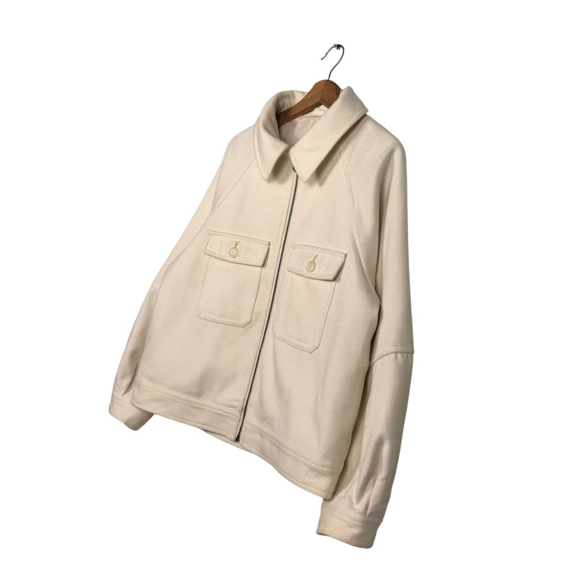 Japanese Brand 📌Vintage Cropped Wool Biker Jacket GU Size US XL / EU 56 / 4 - 3 Thumbnail