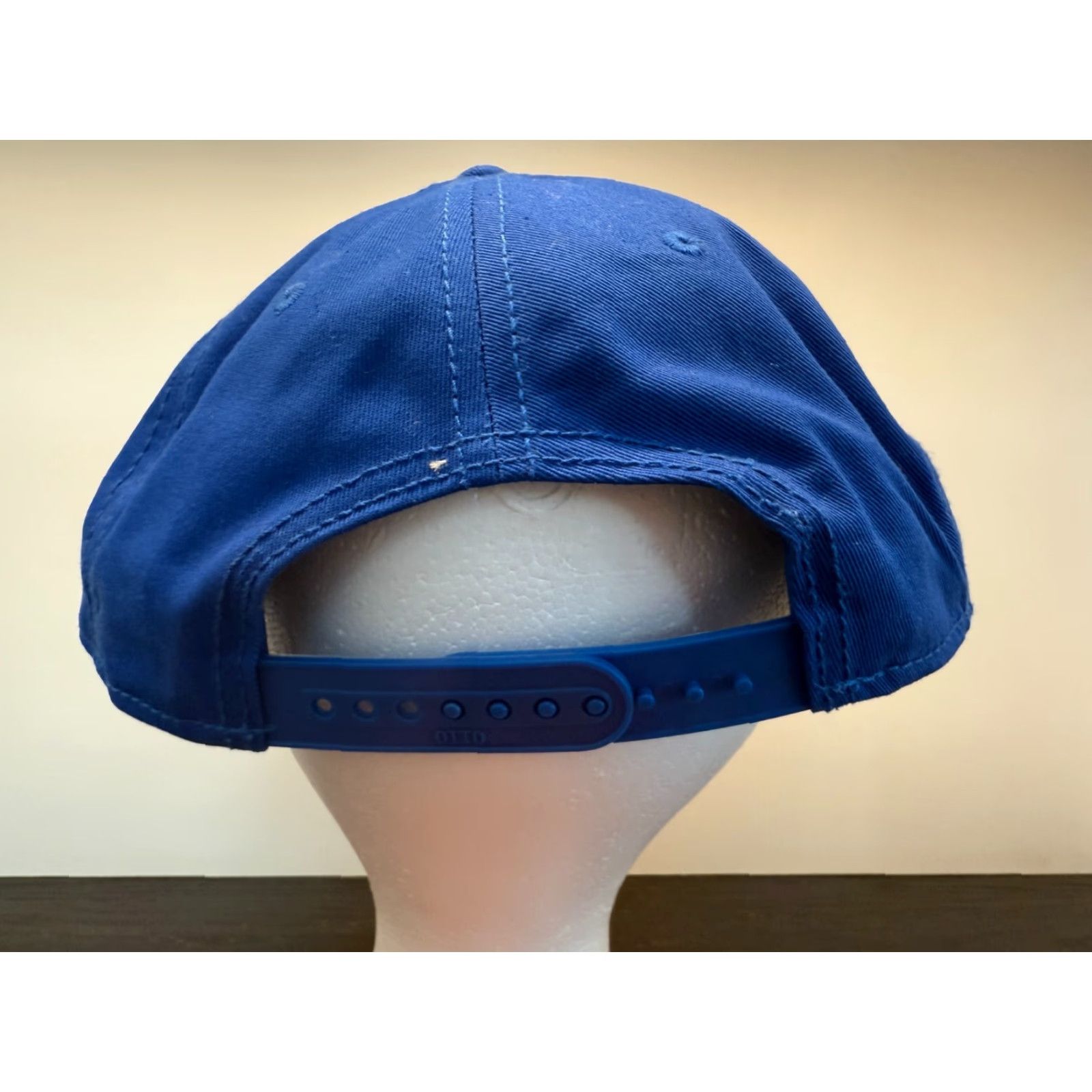 Vintage Otto Katmai Lodge Alaska Snapback Hat Mens One Size Blue Twill Cotton Adjustable Travel Fish Hunt Cap Mens Size ONE SIZE - 4 Thumbnail