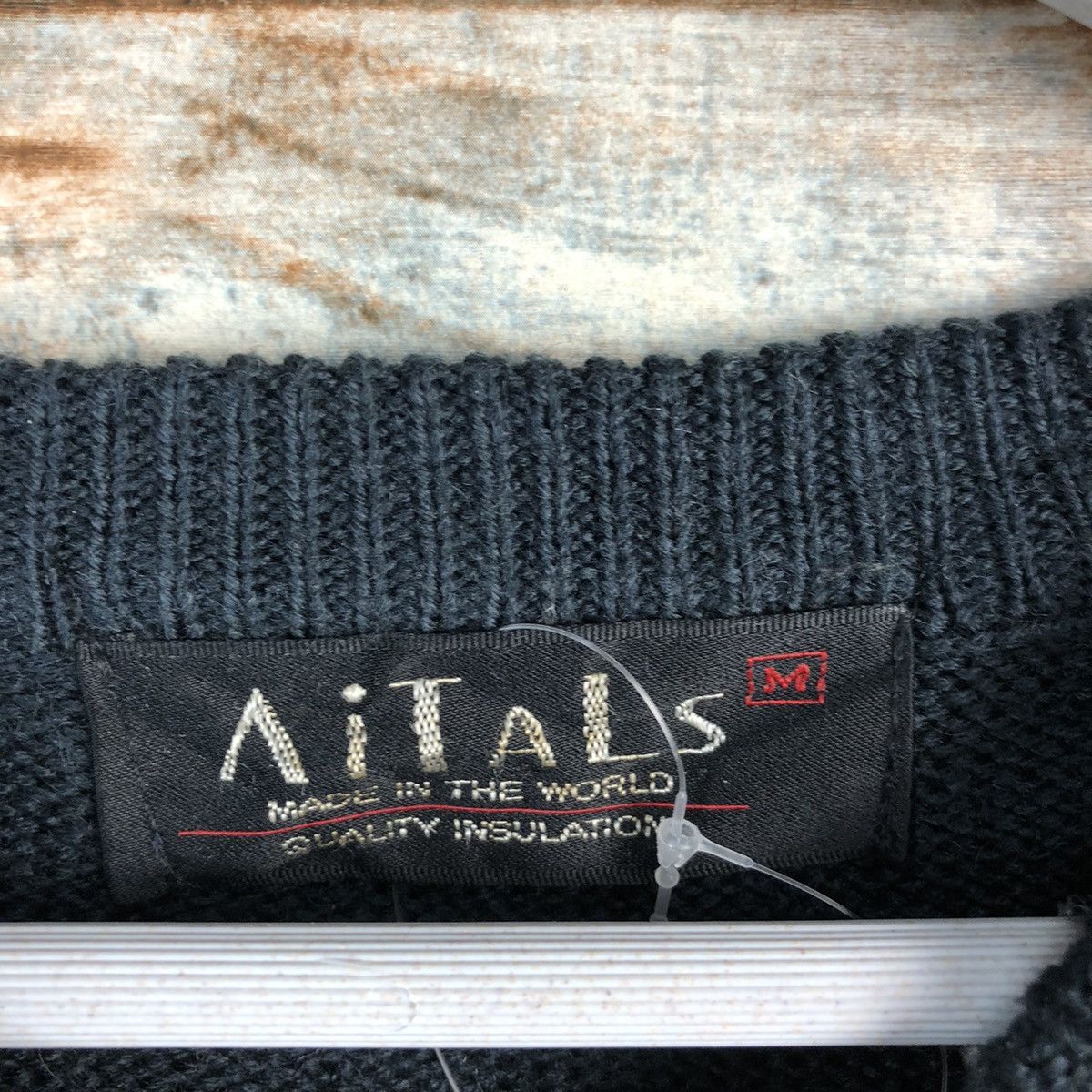 Homespun Knitwear × Japanese Brand × Vintage Aitals Zeal Black stripe Knitwear sweatshirt #A1559 Size US M / EU 48-50 / 2 - 9 Thumbnail