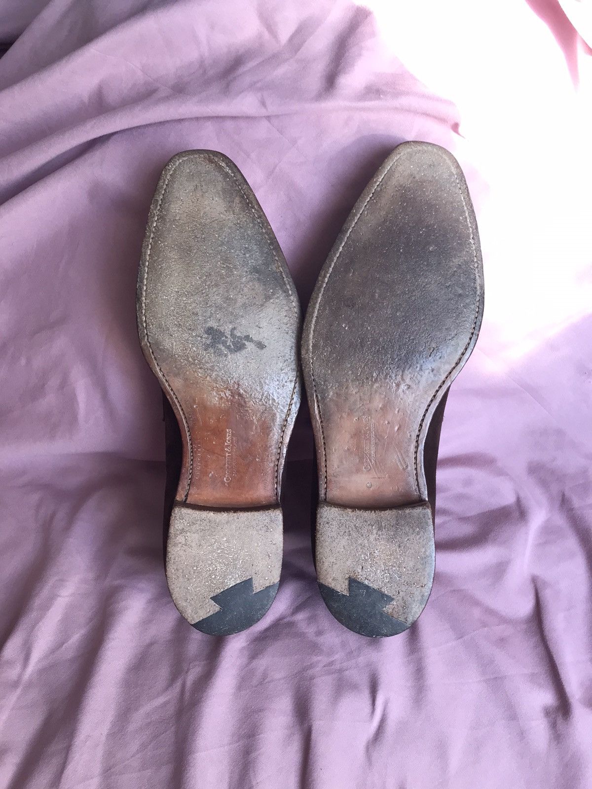 Crockett & Jones SUEDE CROCKETT&JONES HANDMADE IN ENGLAND BROWN PENNY LOAFERS Size US 9.5 / EU 42-43 - 9 Thumbnail