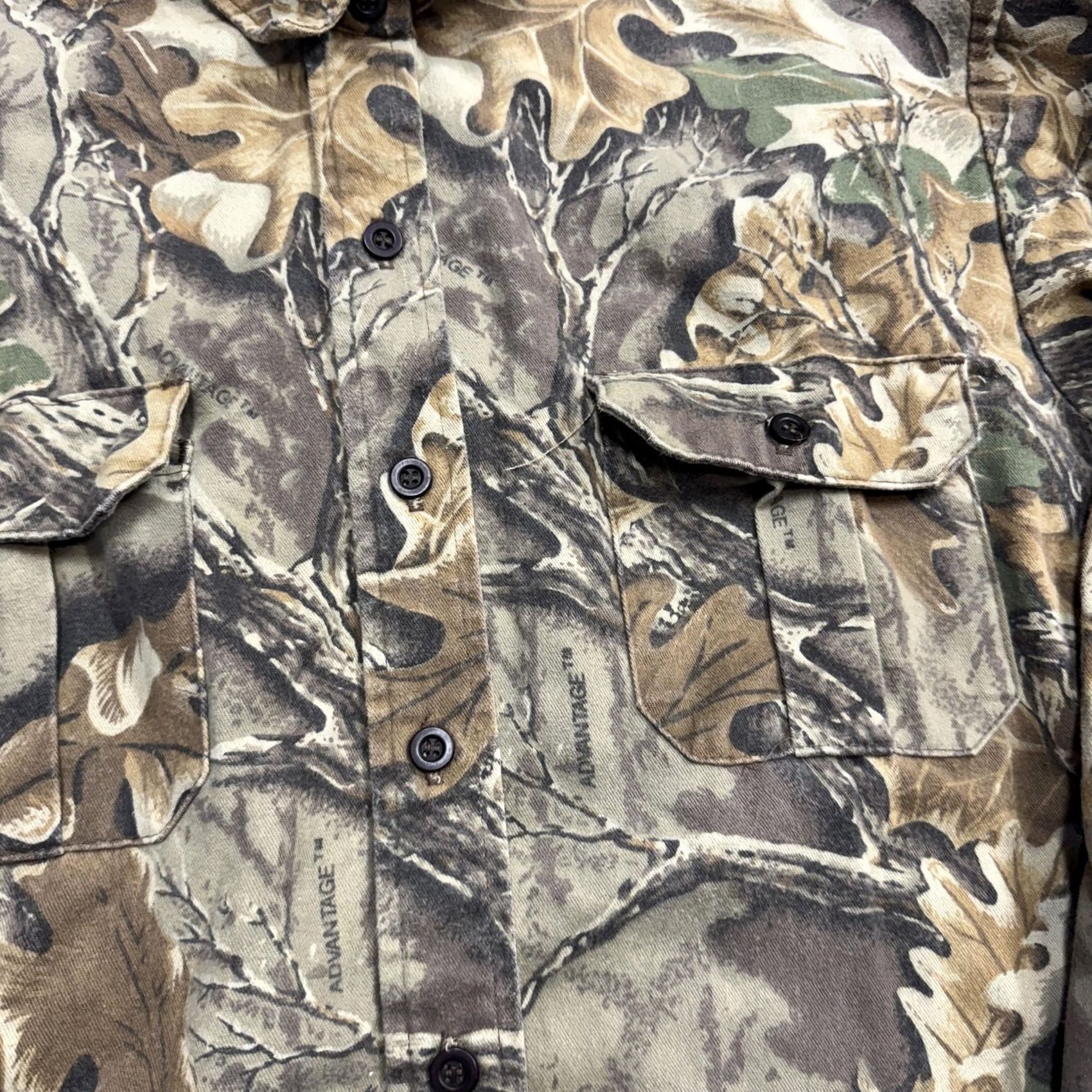 Vintage VINTAGE RedHead Shirt Womens L Camouflage Flannel 90s Hunting Brown Cotton Polyester Button-Up Pockets All Seasons Made USA Mens? Women? Size L / US 10 / IT 46 - 2 Thumbnail
