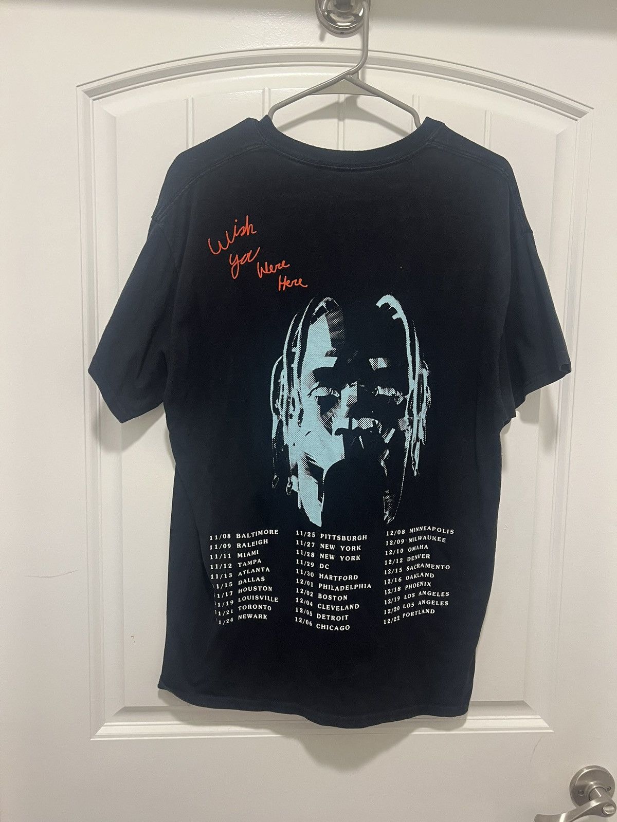 Travis Scott Travis Scott Cactus Jack Astroworld Tour Tee Medium Black Size US M / EU 48-50 / 2 - 2 Thumbnail