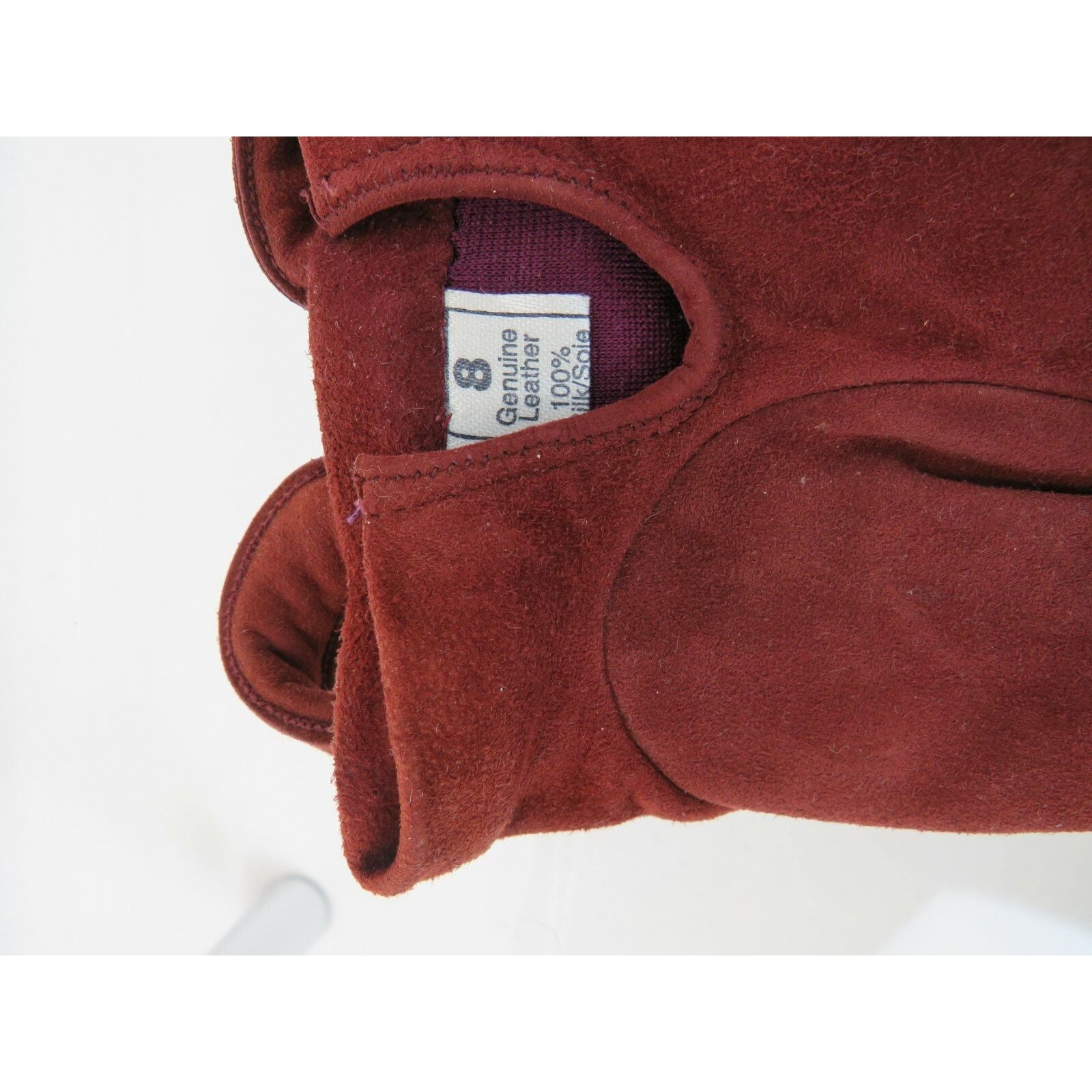 Valentino NWT VALENTINO GARAVANI BURGUNDY SUEDE BOW GLOVES 8 ITALY Size ONE SIZE - 6 Thumbnail