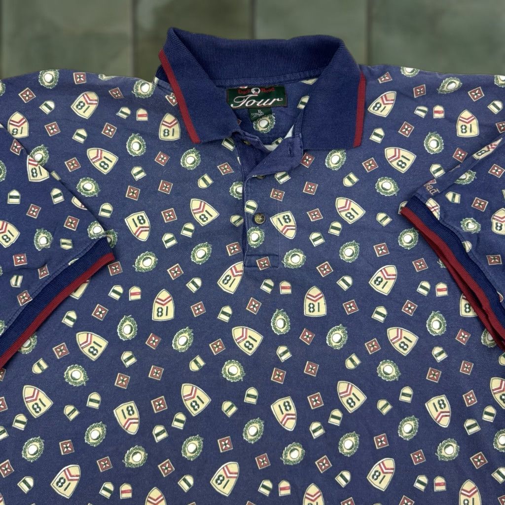 Vintage VINTAGE Duck Head Polo Shirt Adult XL Blue 90s Golf All Over Print Men Mens XL Polo Size US XL / EU 56 / 4 - 1 Thumbnail