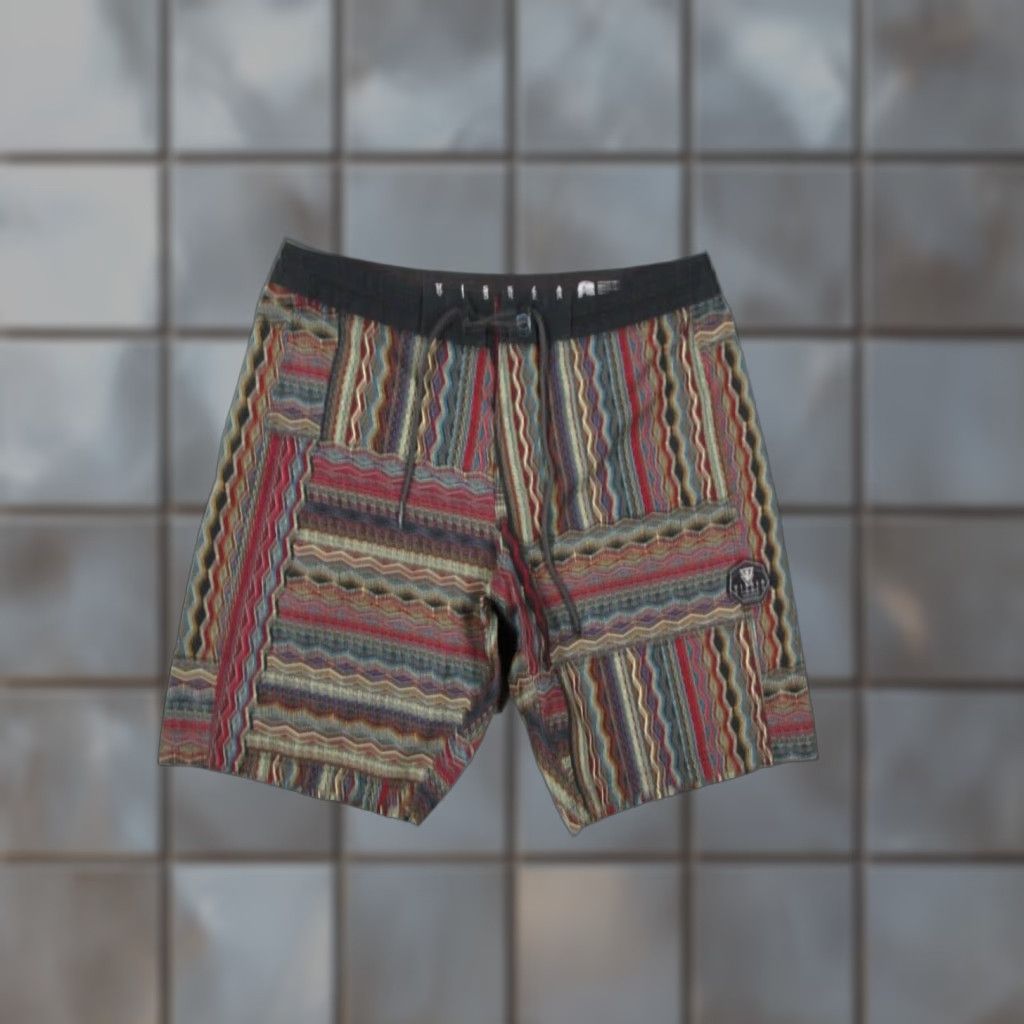 Vissla VISSLA Board Shorts Mens 30 Red 9" Surf Swim Trunks Eco-Lastic Beach Aztec Geometric Size US 30 / EU 46 - 1 Thumbnail