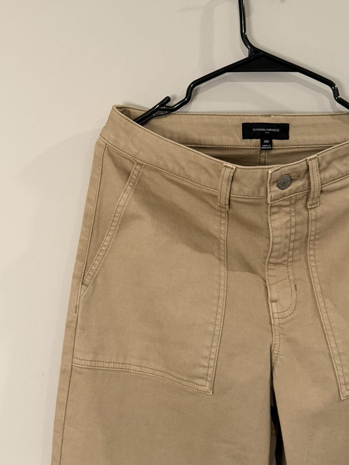 Banana Republic Banana Republic Khaki Workwear Style Pants Size US 30 / EU 46 - 4 Thumbnail