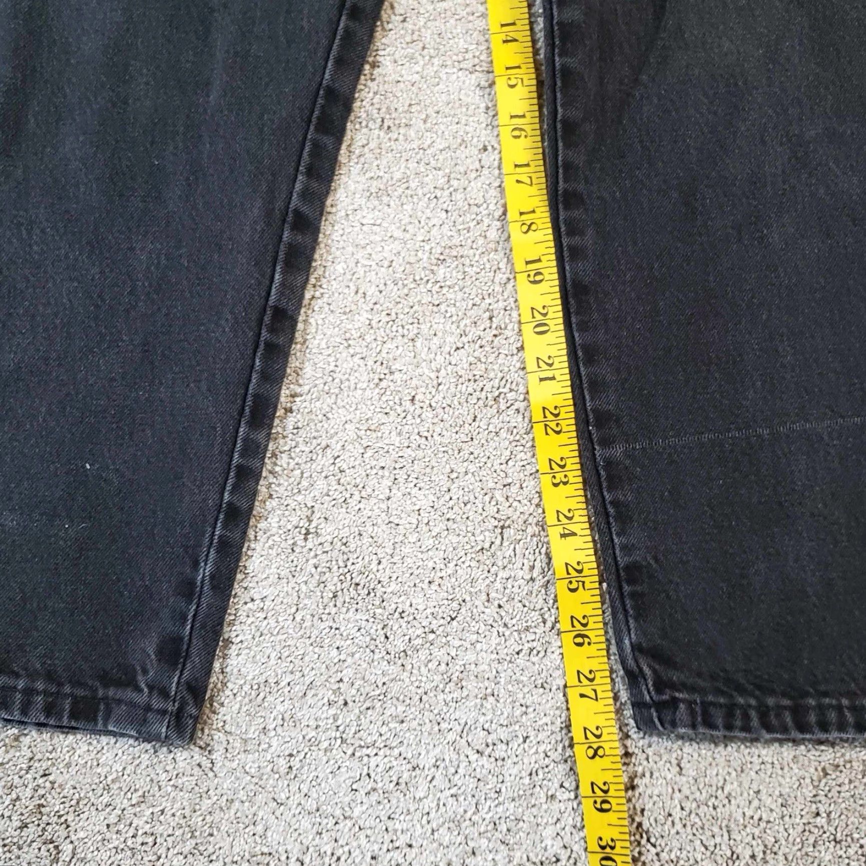Wrangler VINTAGE Wrangler Jeans 38x29 Black Faded Cowboy Western USA Rodeo Wrangler Cowboy Cut Mens Jeans Regular 38 Black Cotton Denim 5-Pocket USA Cowboy Size US 38 / EU 54 - 7 Thumbnail
