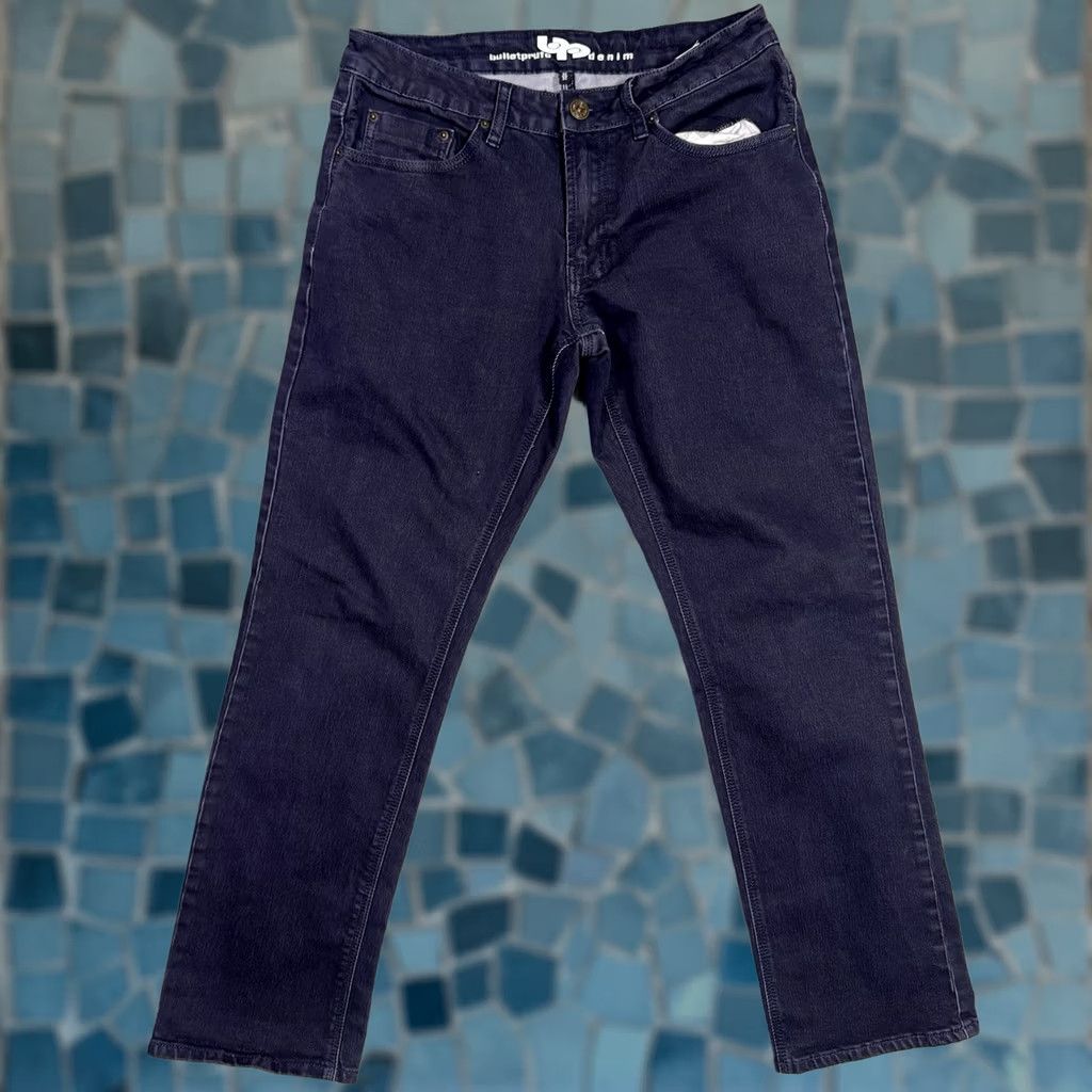 Denime Bulletprufe Jeans Mens 32x30 Regular Denim 5 Pocket Pants Navy Work Shirt? Size US 32 / EU 48 - 1 Thumbnail