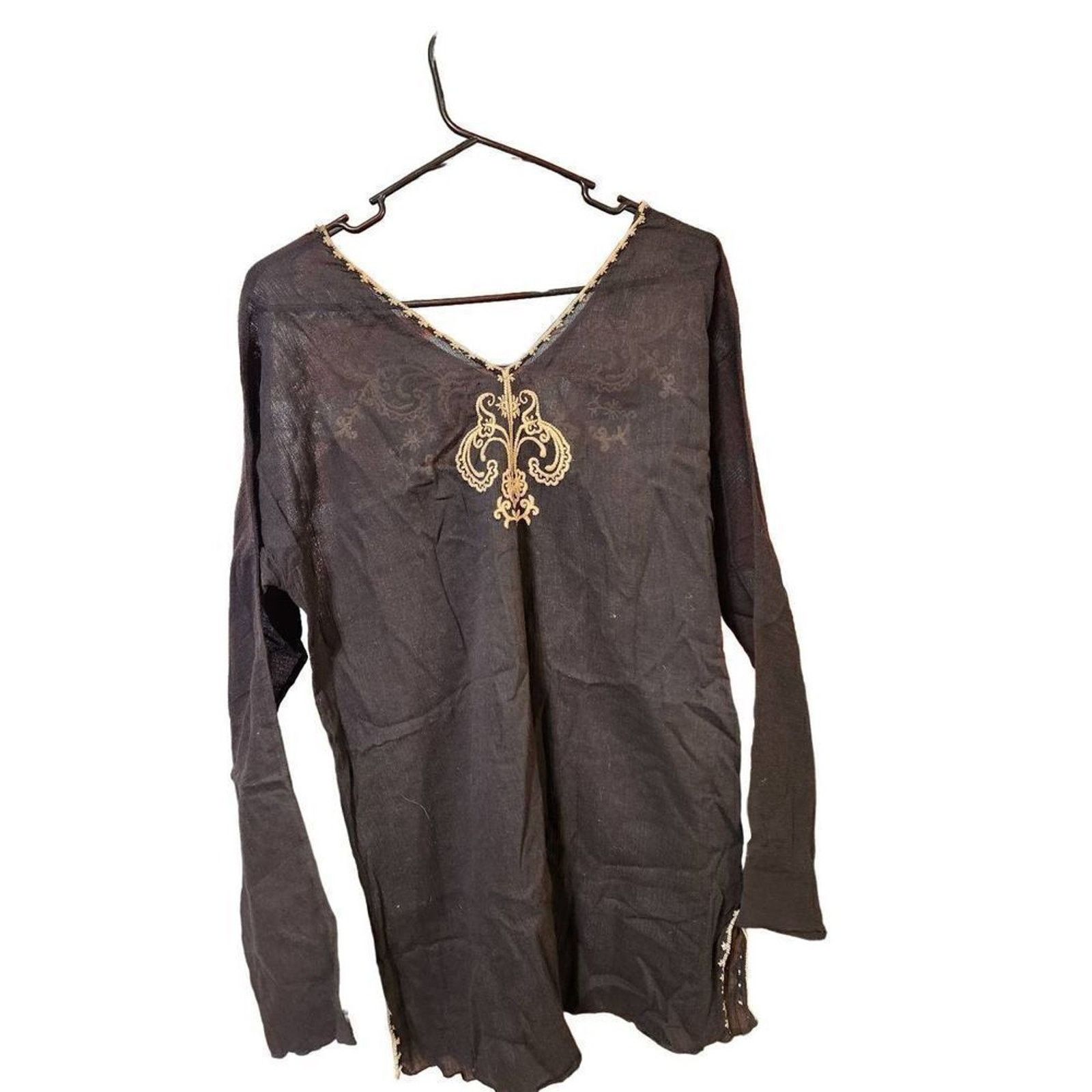 Lucky Brand Lucky brand S black blouse beautiful Size S / US 4 / IT 40 - 2 Thumbnail