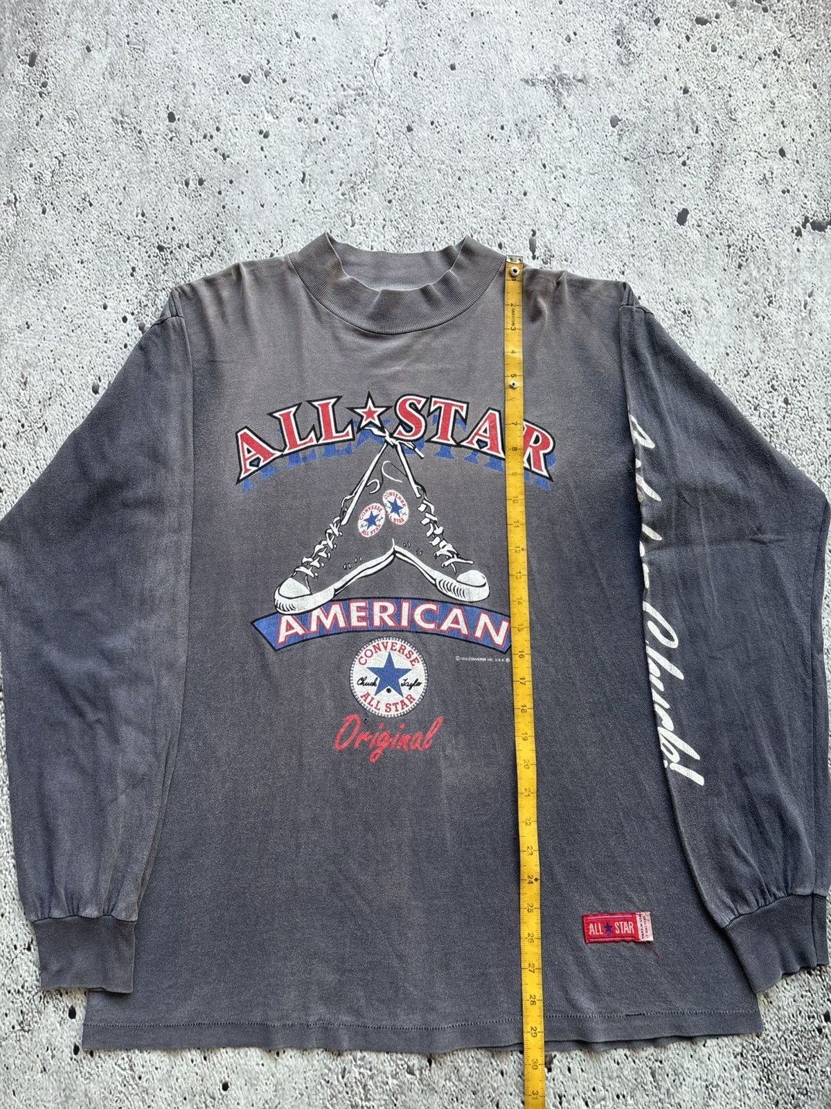 Vintage Vintage 90's Usa super fadded Longsleeve Size US L / EU 52-54 / 3 - 10 Thumbnail