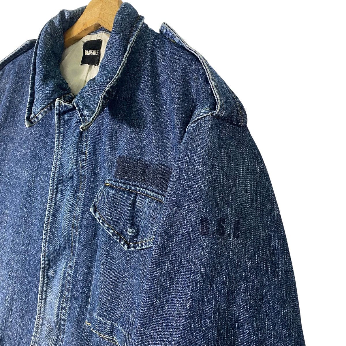 Japanese Brand Vintage Banshee Denim Jacket M Size Blue Colour Size US M / EU 48-50 / 2 - 6 Thumbnail