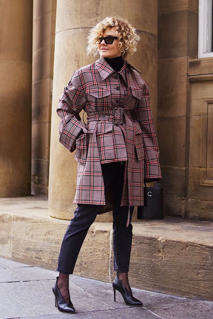 rokh Rokh Tartan Layered Coat Size M / US 6-8 / IT 42-44 - 11 Thumbnail