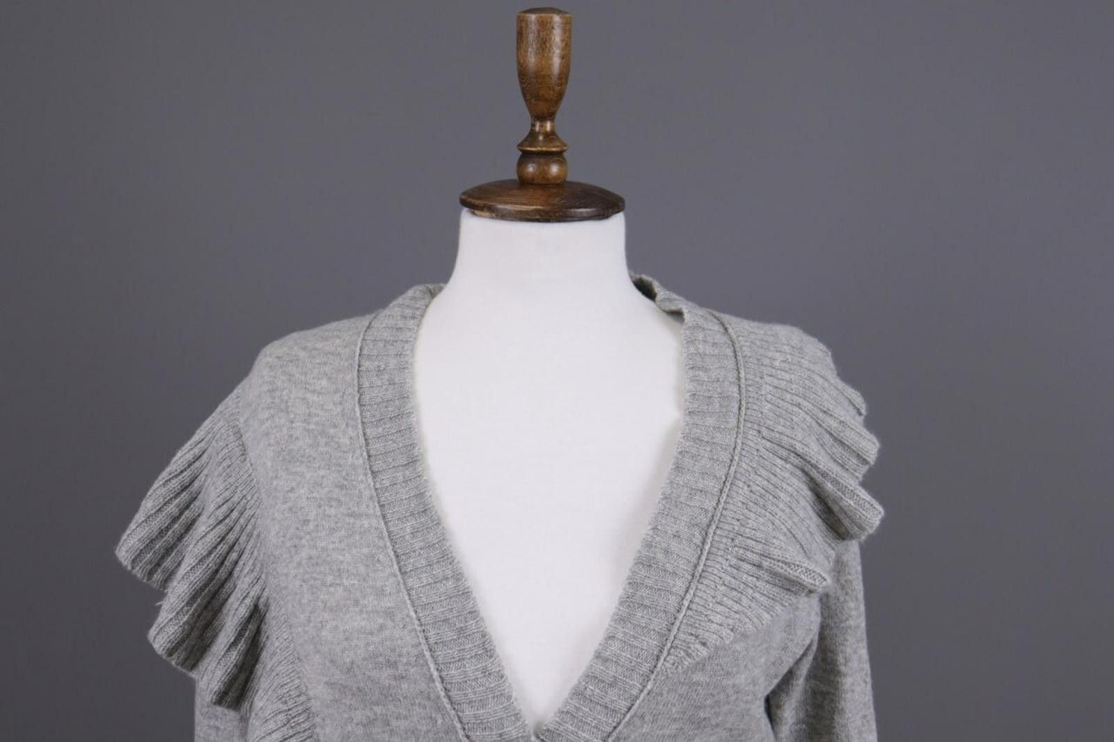 J.Crew J.Crew 100% Cashmere Gray Knit Cardigan Sweater Size XS Size XS / US 0-2 / IT 36-38 - 3 Thumbnail