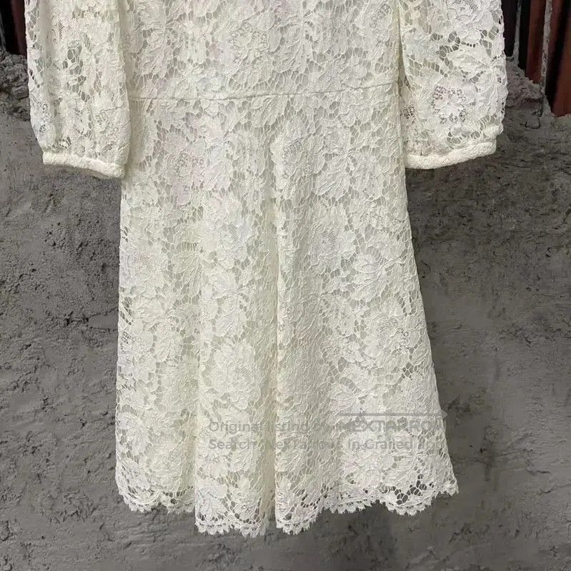 Valentino Valentino White Lace Women's Dress . Size XXS / US 00 / IT 34 - 4 Thumbnail