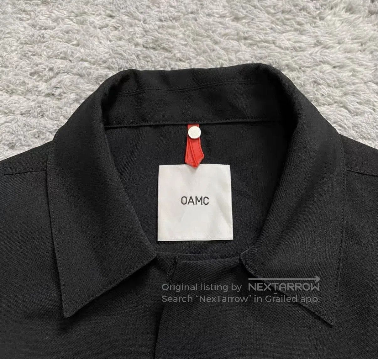 OAMC Black Long Sleeve Button. Size US M / EU 48-50 / 2 - 5 Thumbnail