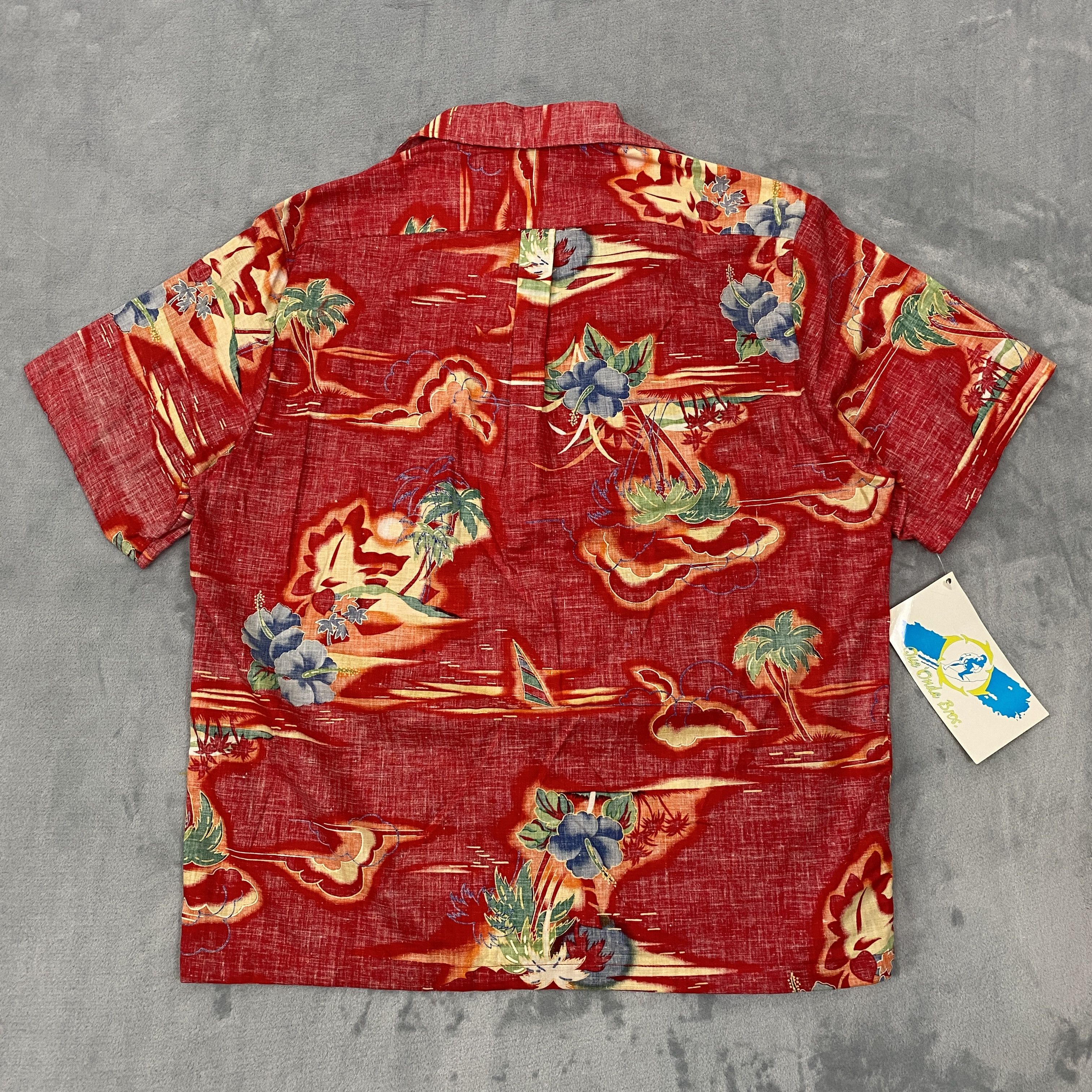 Other Reverse Print Hawaiian Islands Shirt Men Large Short Sleeve Size US L / EU 52-54 / 3 - 7 Thumbnail