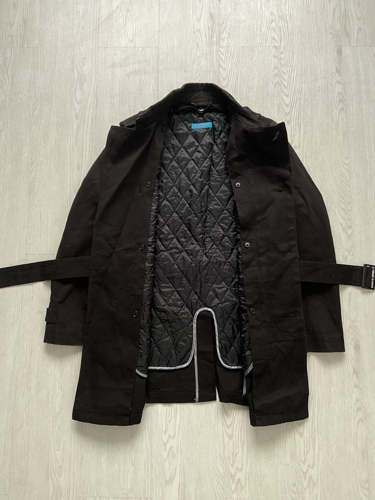 Boy London × Katharine Hamnett London Vintage 1990’s Katharine Hamnett Military Trench Belt Jacket Size US L / EU 52-54 / 3 - 6 Thumbnail