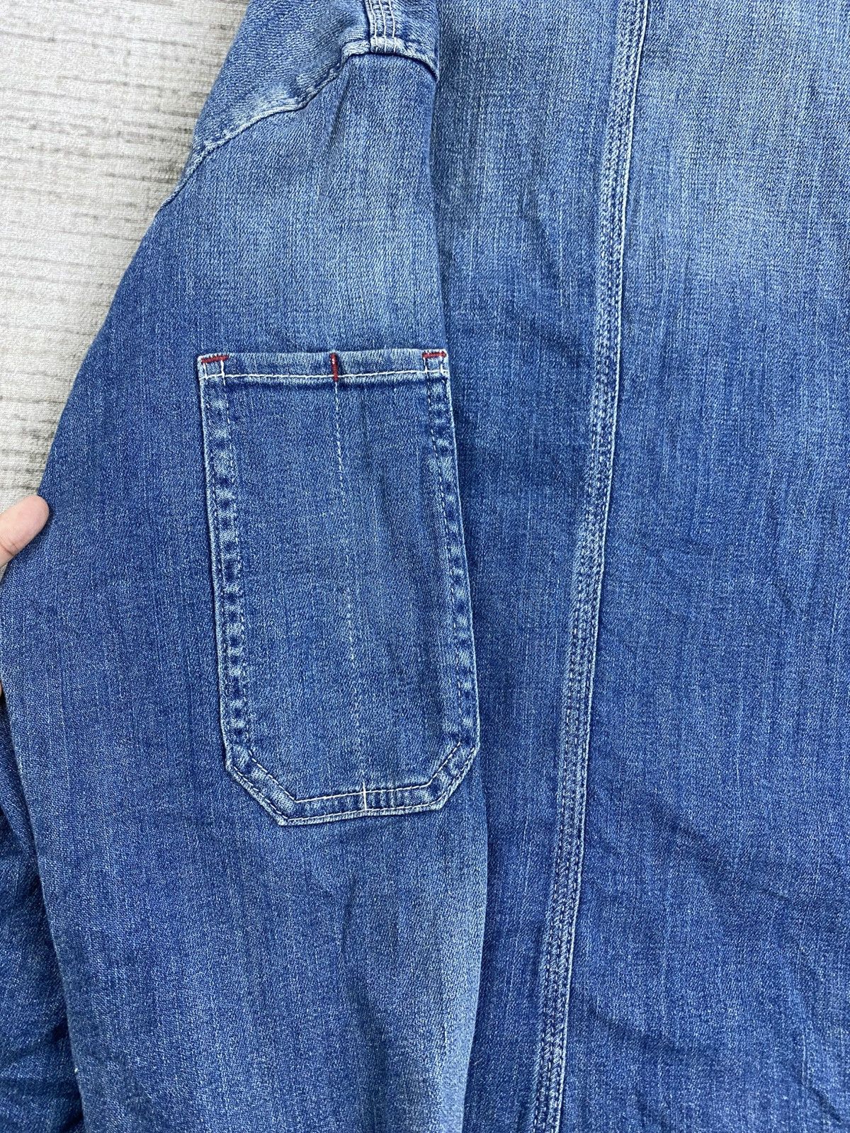 Edwin × Japanese Brand Vintage EDW Tough & Stretch By Edwin Denim Jacket Size US M / EU 48-50 / 2 - 9 Thumbnail
