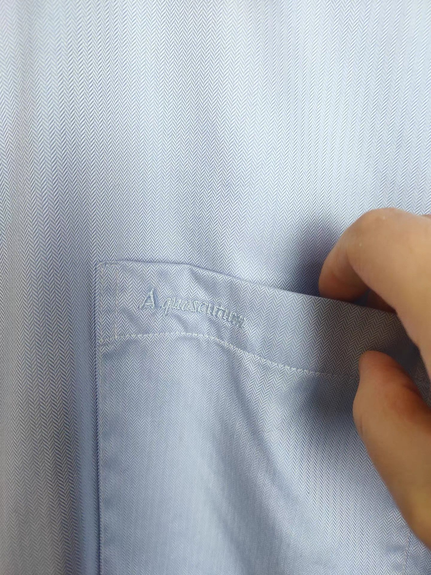 Aquascutum Aquascutum Men's Business Long Sleeve Shirt K29 Size US XXL / EU 58 / 5 - 2 Thumbnail