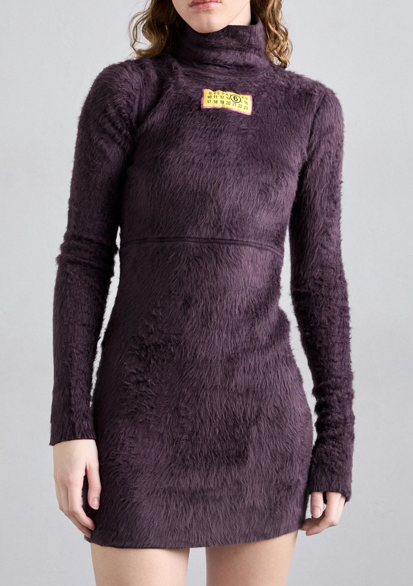 Maison Margiela MM6 Maison Margiela Midi Drees Day Dress Dark Purple XS Size XS / US 0-2 / IT 36-38 - 2 Thumbnail