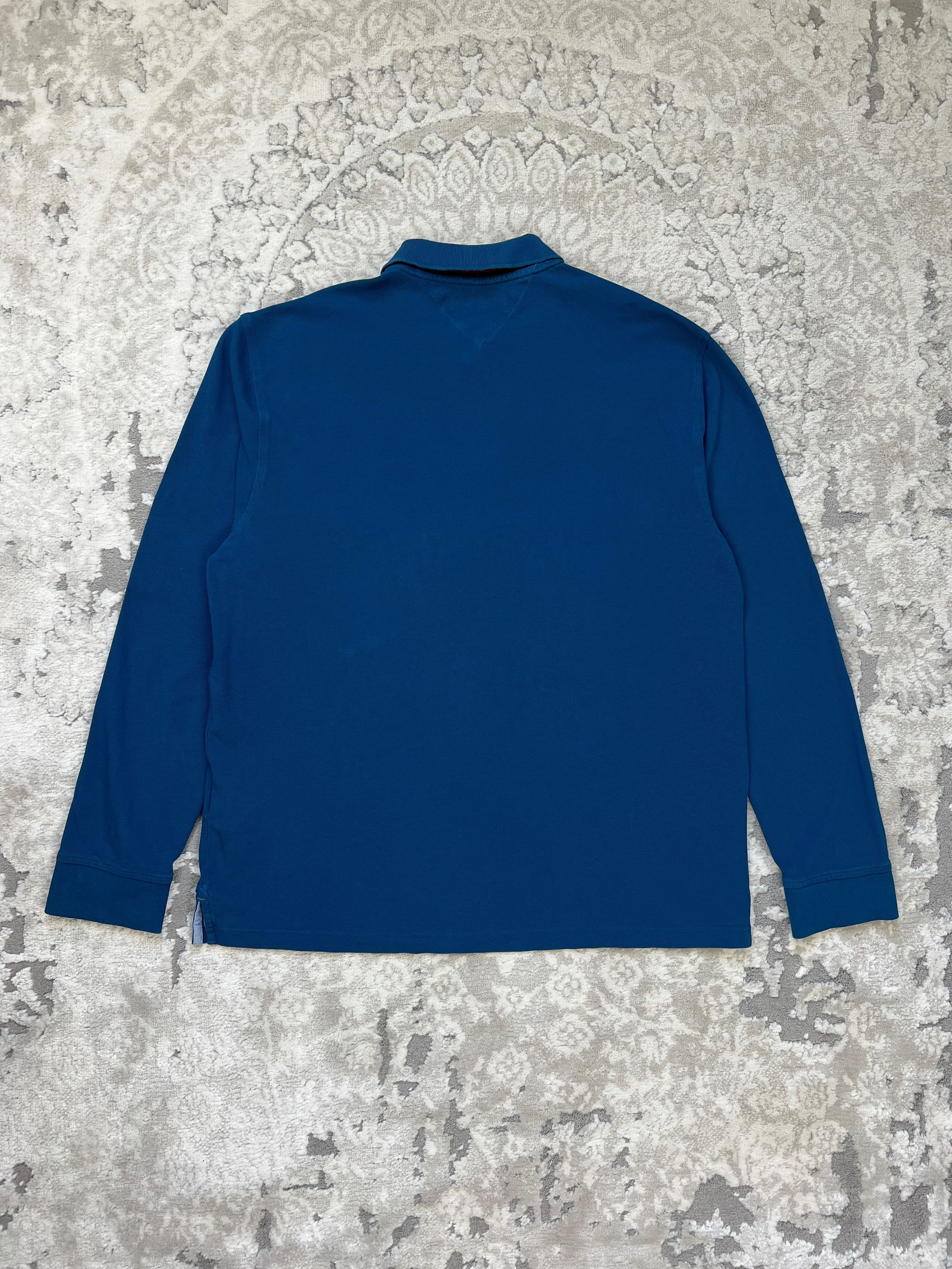 Tommy Hilfiger Tommy Hilfiger Long Sleeve Polo Shirt XL – Teal Blue Size US XL / EU 56 / 4 - 10 Thumbnail