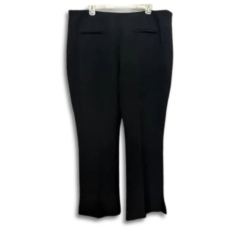 Other Open Edit Straight Leg Pants High Rise Side Slit Black 2X Size 40" / US 18 - 5 Thumbnail
