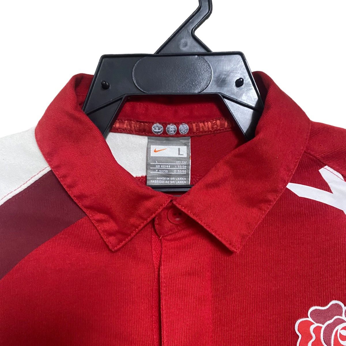 Nike Vintage Nike Rugby England Jersey Size US L / EU 52-54 / 3 - 3 Thumbnail