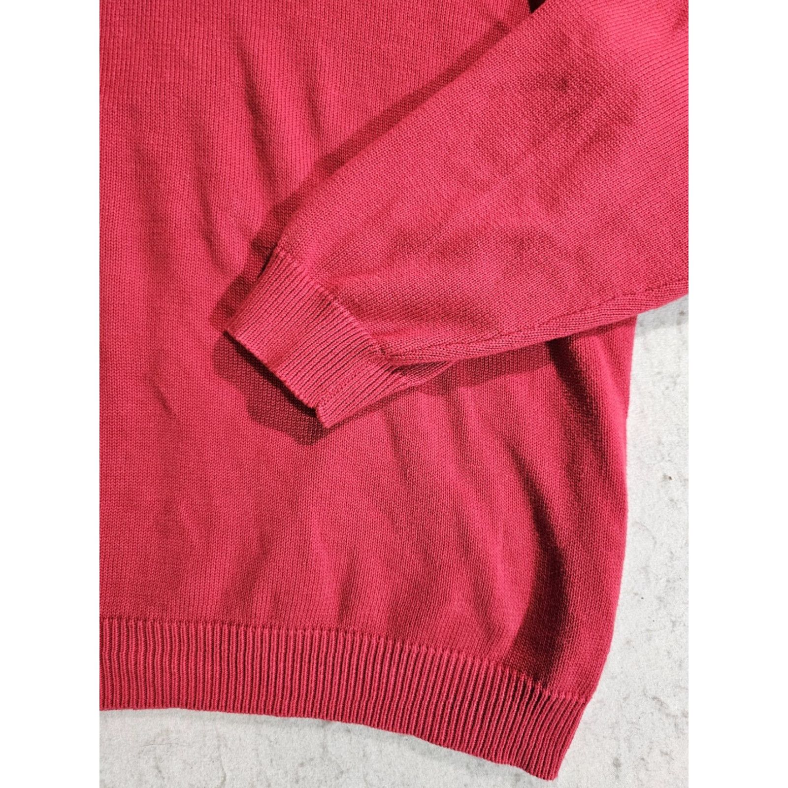Brooks Brothers VINTAGE Brooks Brothers Signature 100% Supima Cotton V-Neck Sweater Men 2XL Red Size US XXL / EU 58 / 5 - 5 Thumbnail