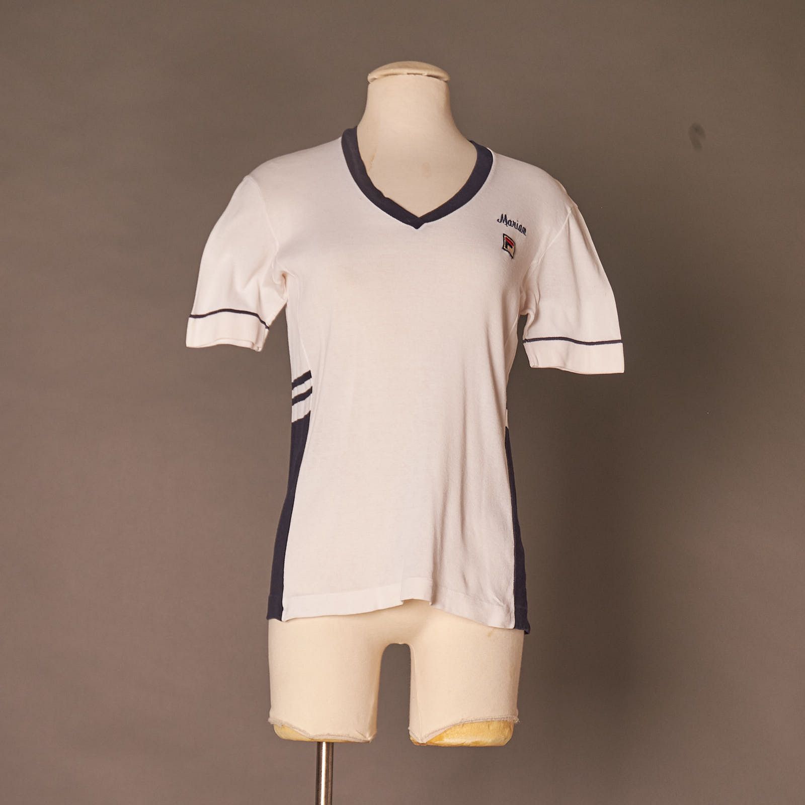 Fila 1990s FILA Maglificio Biellese Personalized V Neck Shirt Size S / US 4 / IT 40 - 1 Thumbnail
