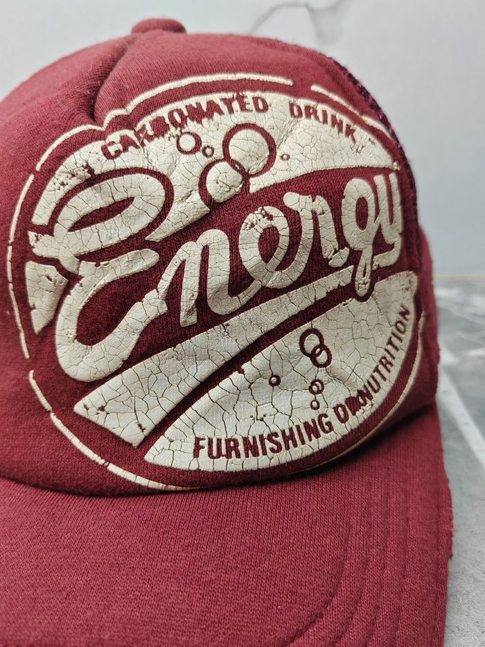 Japanese Brand Vintage Carbonated Drink Energy Distressed Trucker Hat Cap Size ONE SIZE - 3 Thumbnail