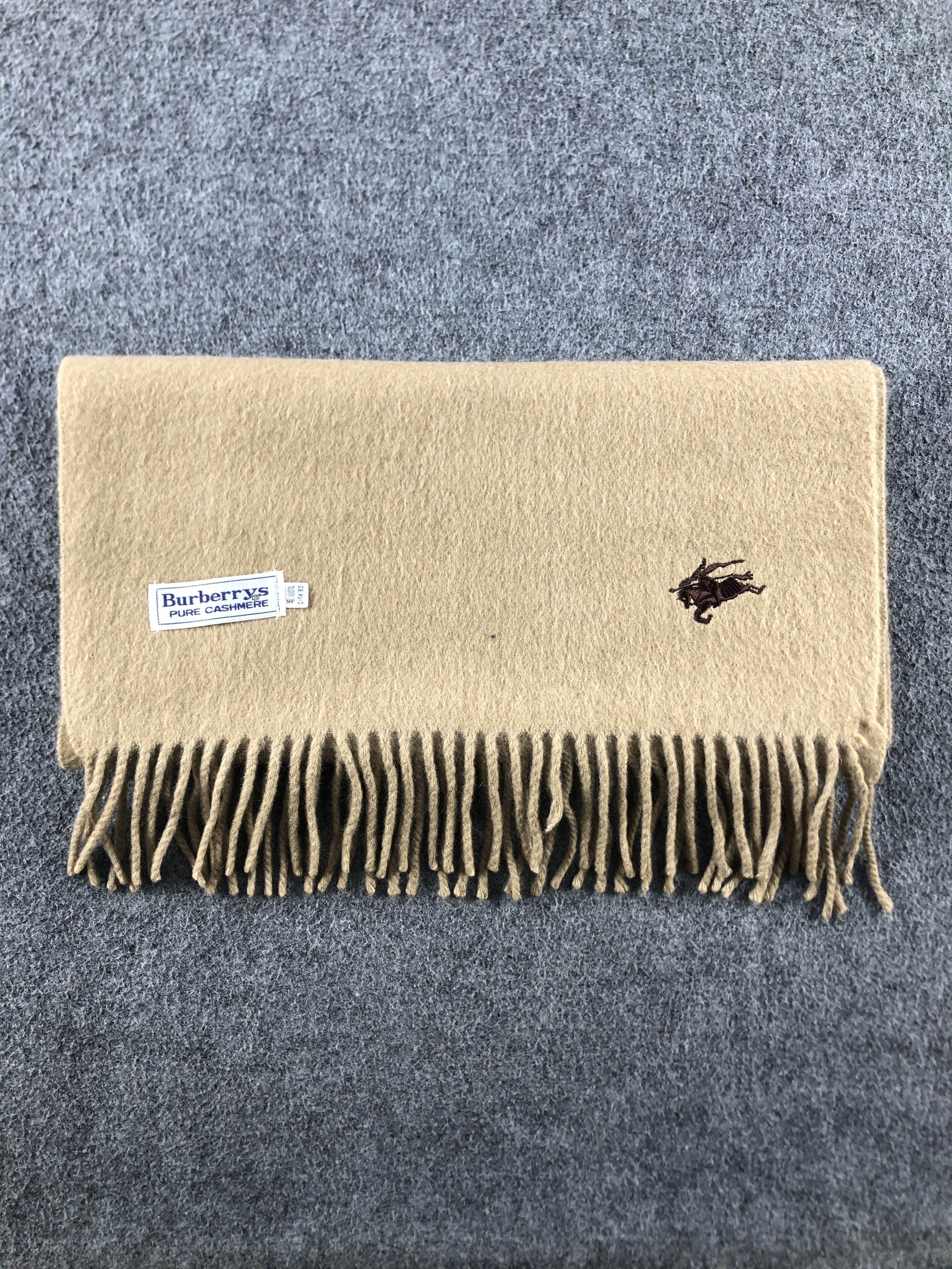 Burberry Burberry Pure Cashmere Scarf / Muffler / Neckwear P711 Size ONE SIZE - 7 Thumbnail
