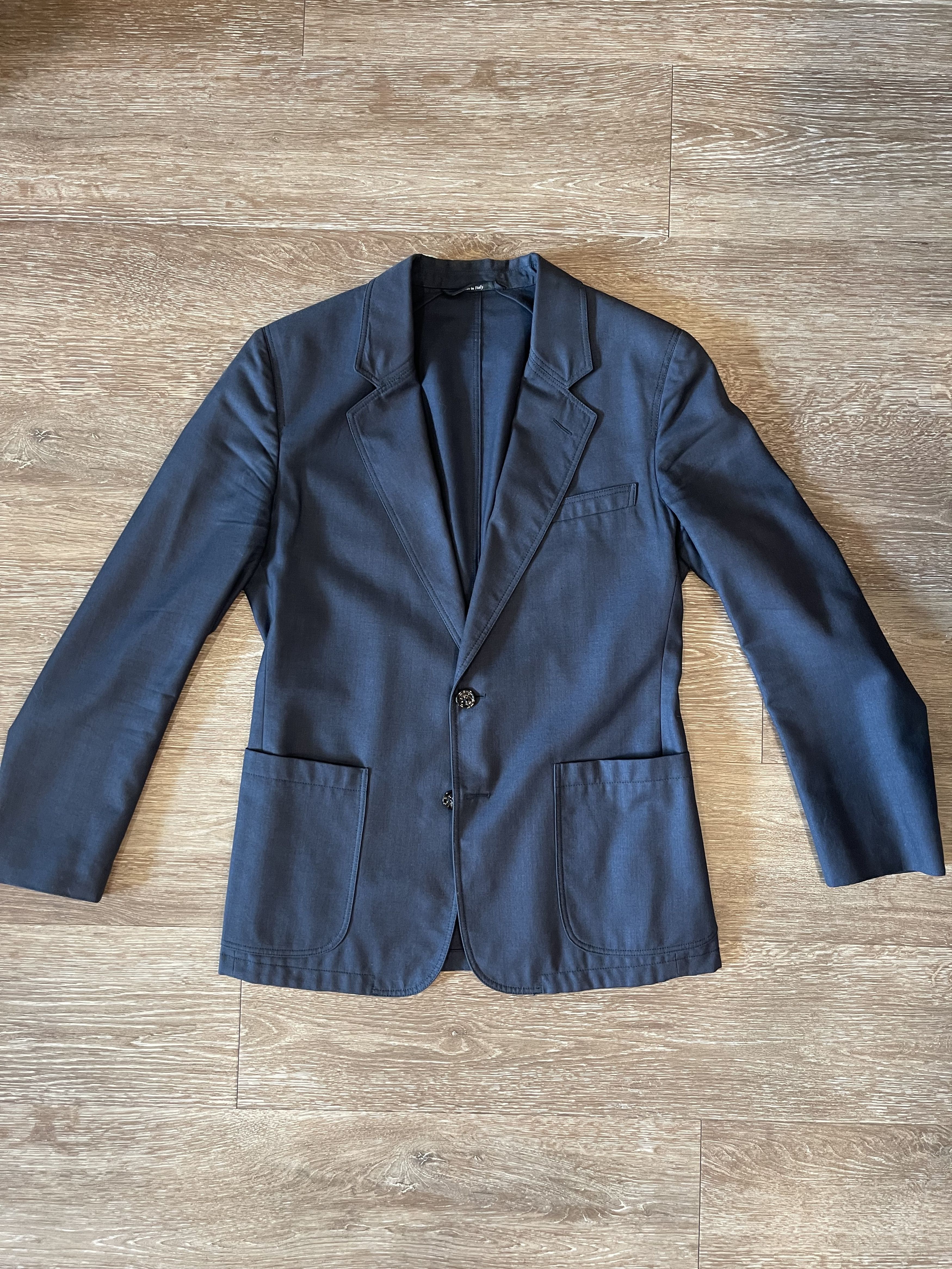 image of Maison Margiela Maison Martin Margiela - Navy Wool Jacket, Men's (Size Medium)