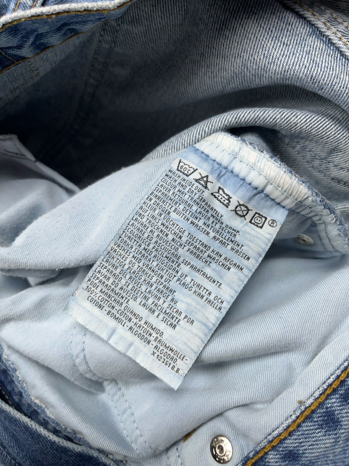 Levi's × Vintage Vintage 90s Levi’s 615 Washed Blue Denim Jeans 34x32 Size US 34 / EU 50 - 6 Thumbnail