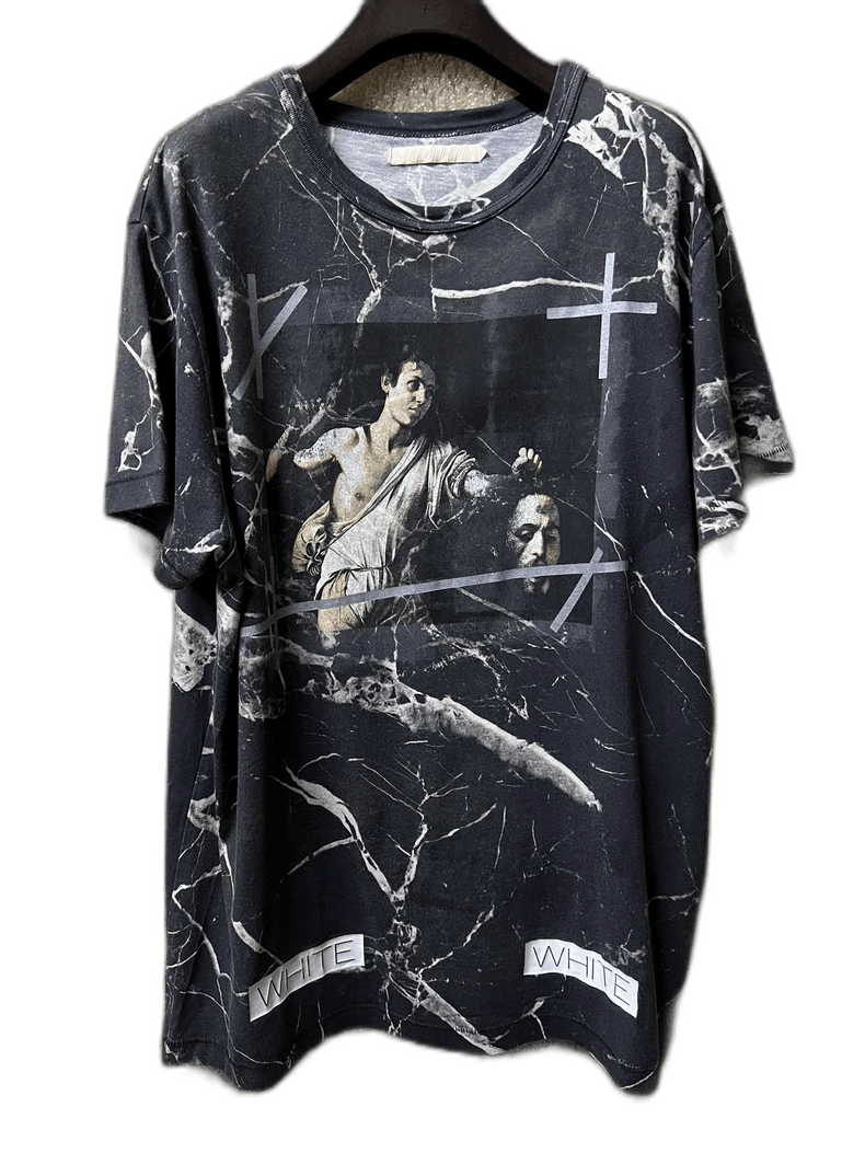 Off-White Off-White Men's Marble Print T-Shirt Size US M / EU 48-50 / 2 - 1 Thumbnail