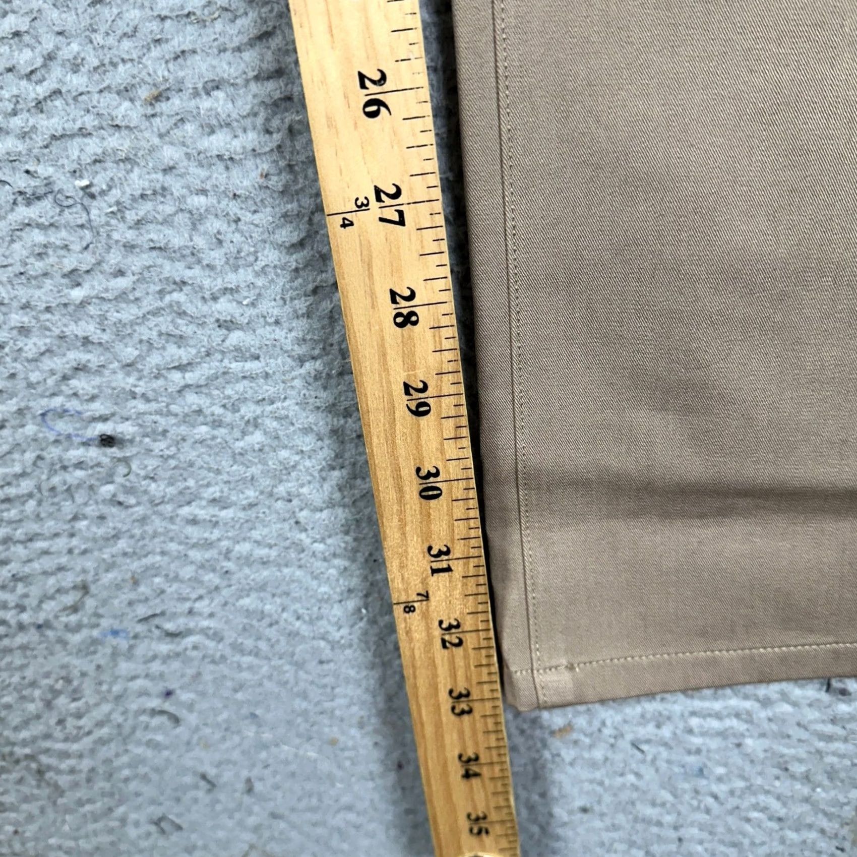 Vintage True Classic Pants Mens 36x34 Khaki Tan Straight Chino Stretch Flat Front 5-Pocket EUC Mens Regular Industrial Casual Business із Size US 36 / EU 52 - 6 Thumbnail