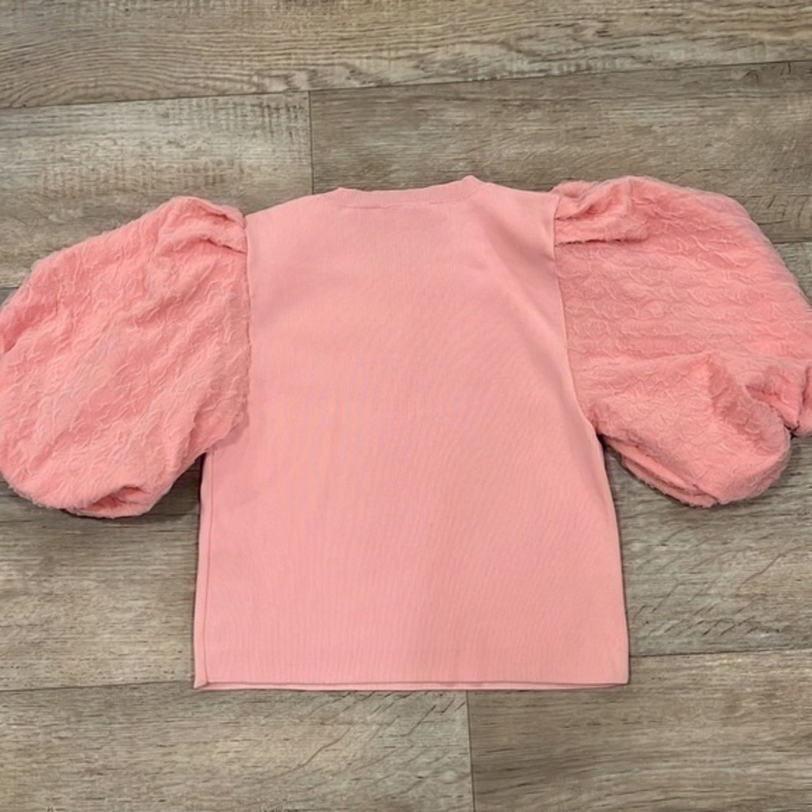 Zara ZARA Top with Full Textured Sleeves NWT Size M / US 6-8 / IT 42-44 - 7 Thumbnail