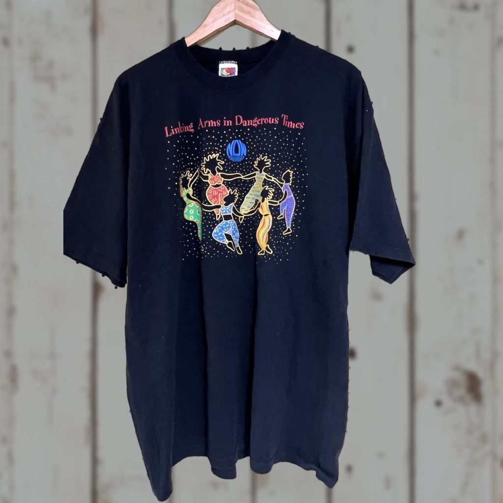 Fruit Of The Loom VINTAGE Women's Equality T-Shirt National Organization for Women Black XL Graphic Size XL / US 12-14 / IT 48-50 - 1 Thumbnail