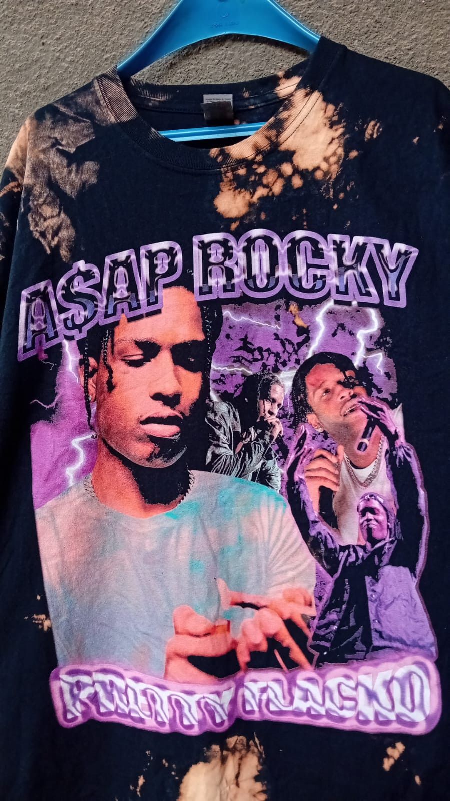 Rap Tees ASAP Rocky Pretty Flacko Bleached Rap T-shirt sz XL Size US XL / EU 56 / 4 - 11 Thumbnail