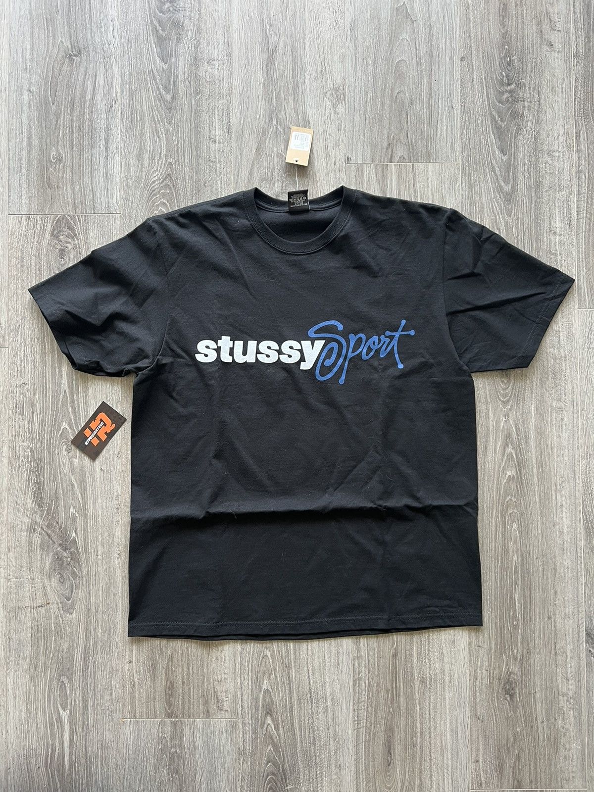 Stüssy: Men's Sport Script T-Shirt (Black) | DSMNY E-SHOP