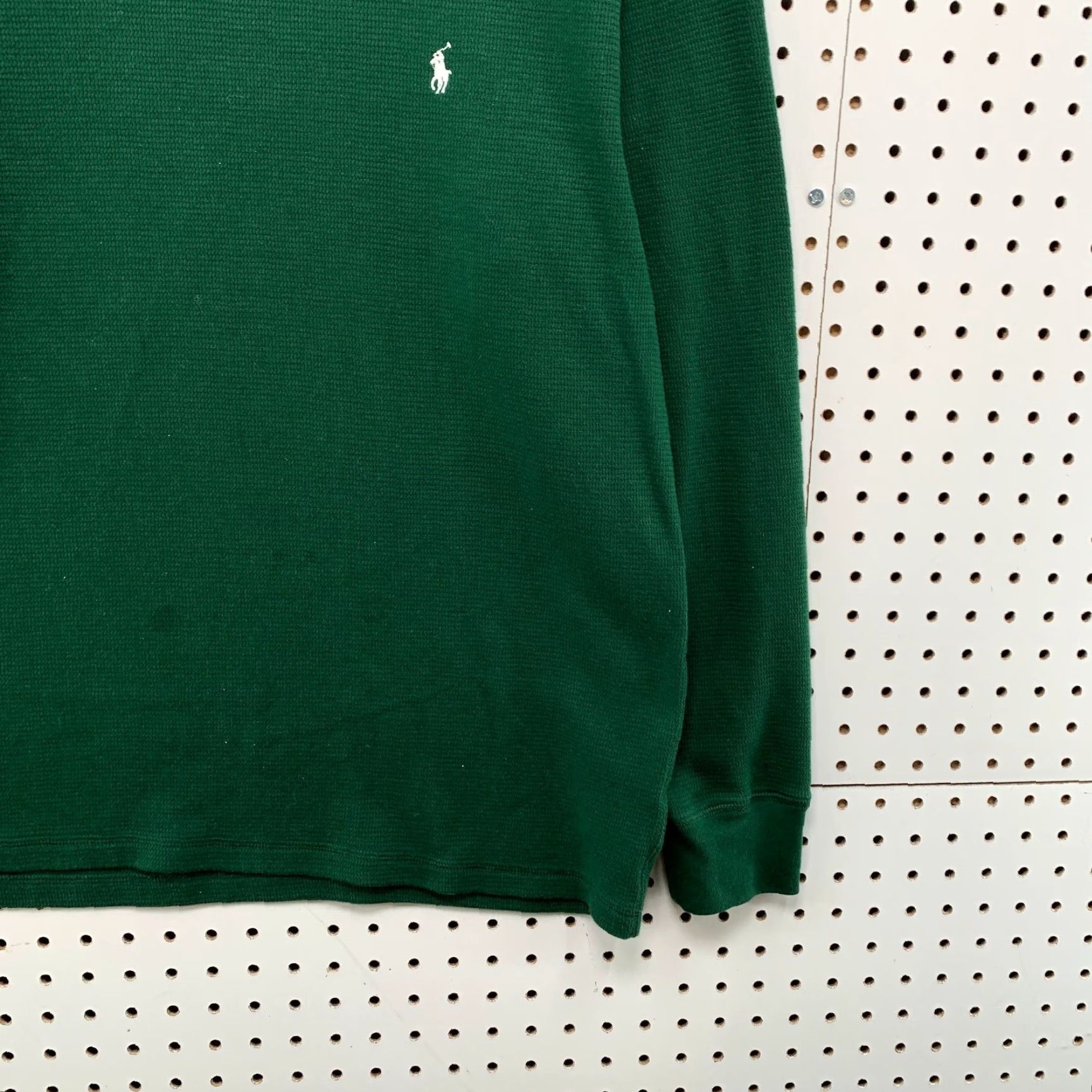 Polo Ralph Lauren Polo Ralph Lauren Thermal Shirt Mens XL Green Long Sleeve Sleepwear Waffle Knit Size US XL / EU 56 / 4 - 7 Thumbnail