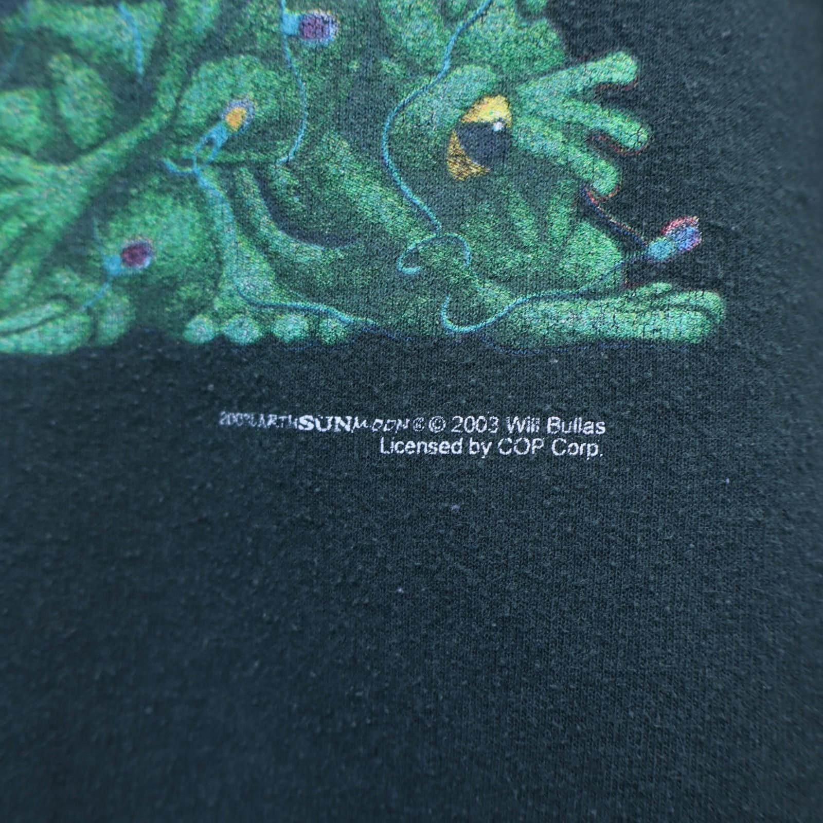 Gildan Ugly Christmas Sweater Frog Tree Cotton 2003 Vtg Will Bullas Size US L / EU 52-54 / 3 - 3 Thumbnail