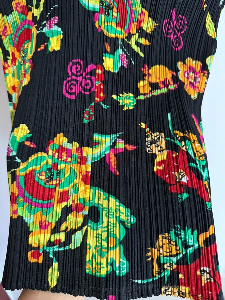 Issey Miyake Issey Miyake size:3 Black lion dance pleated vest Size XS / US 0-2 / IT 36-38 - 6 Thumbnail